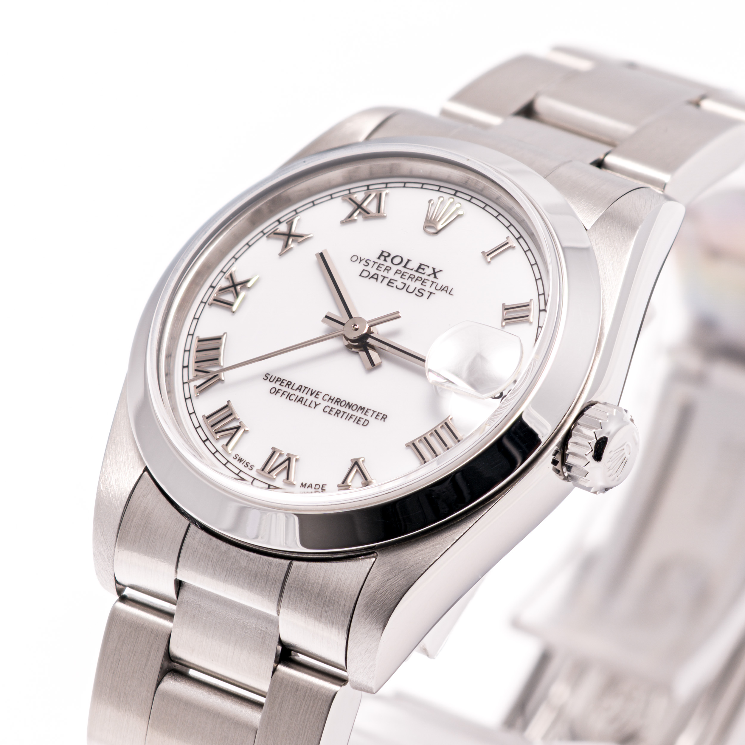 Datejust 31 Weiß Römisch