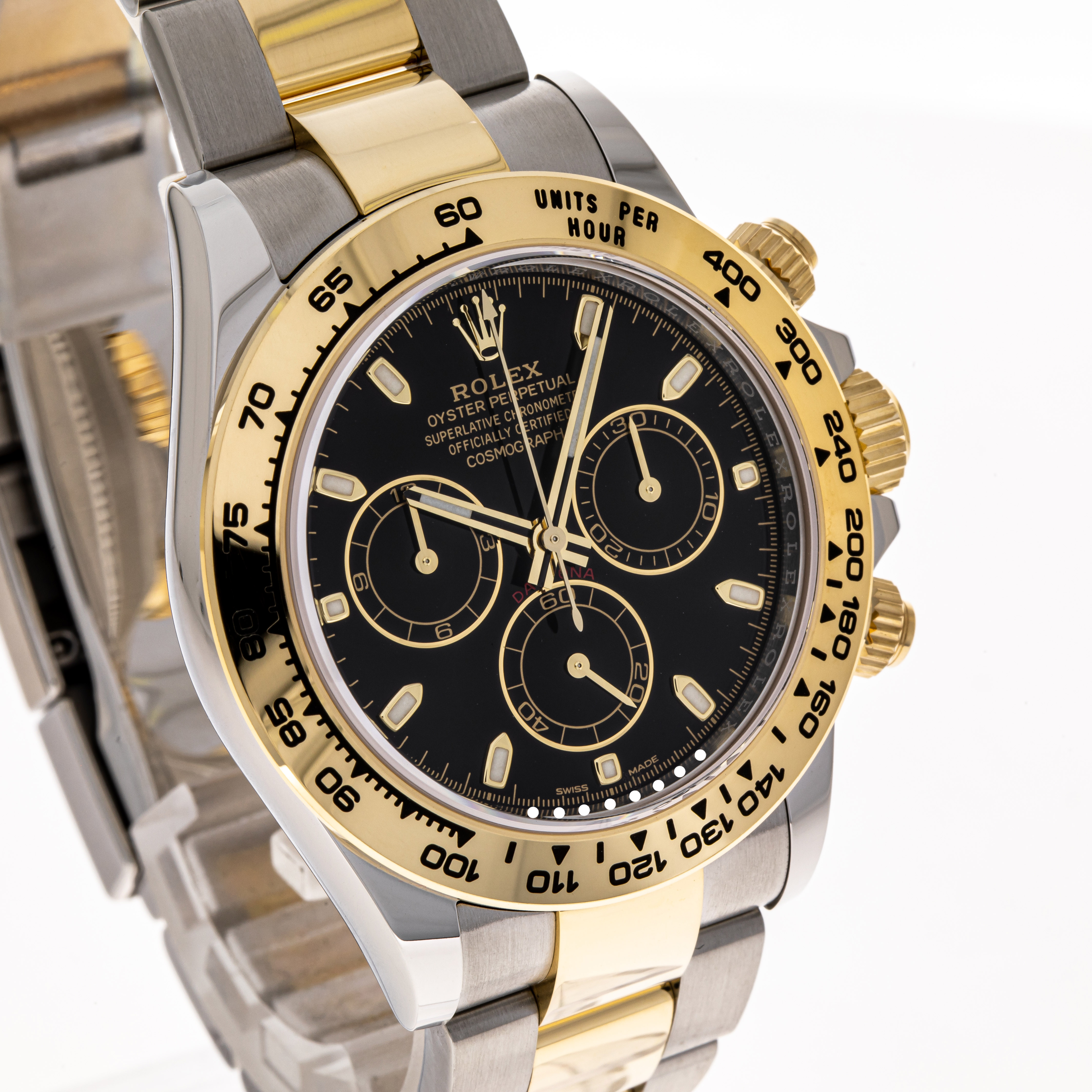 Daytona Stahl Gold Schwarz