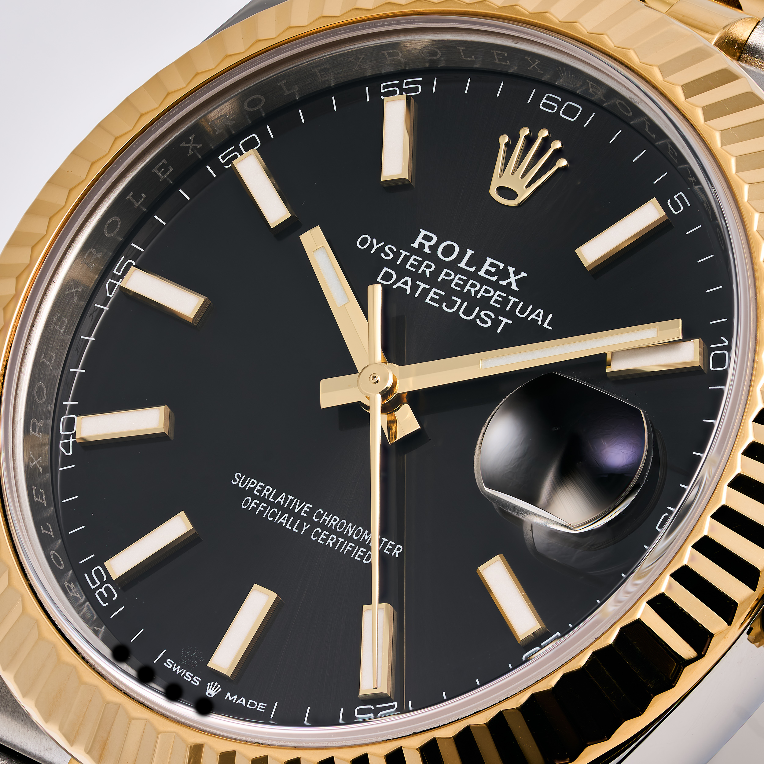 Datejust 41 Schwarz Stahl Gold