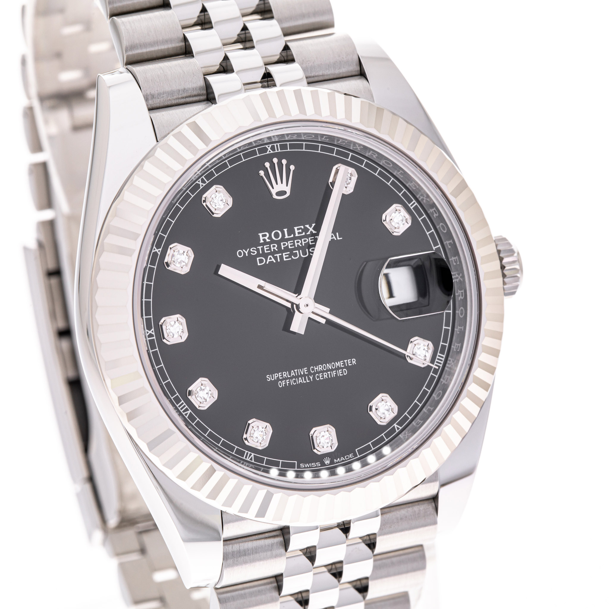 Datejust 41 Schwarz Diamant