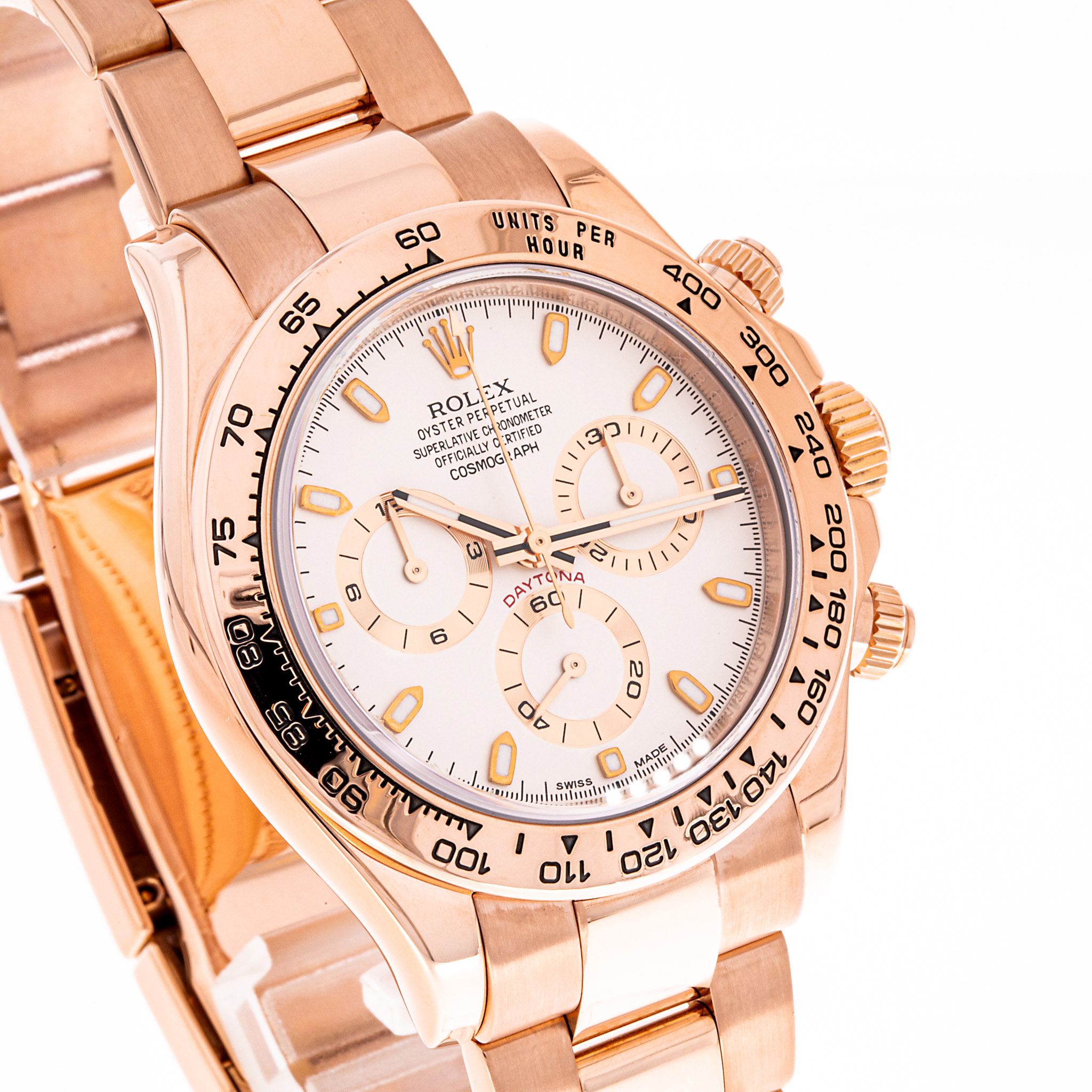 Daytona 40 Roségold Weiß