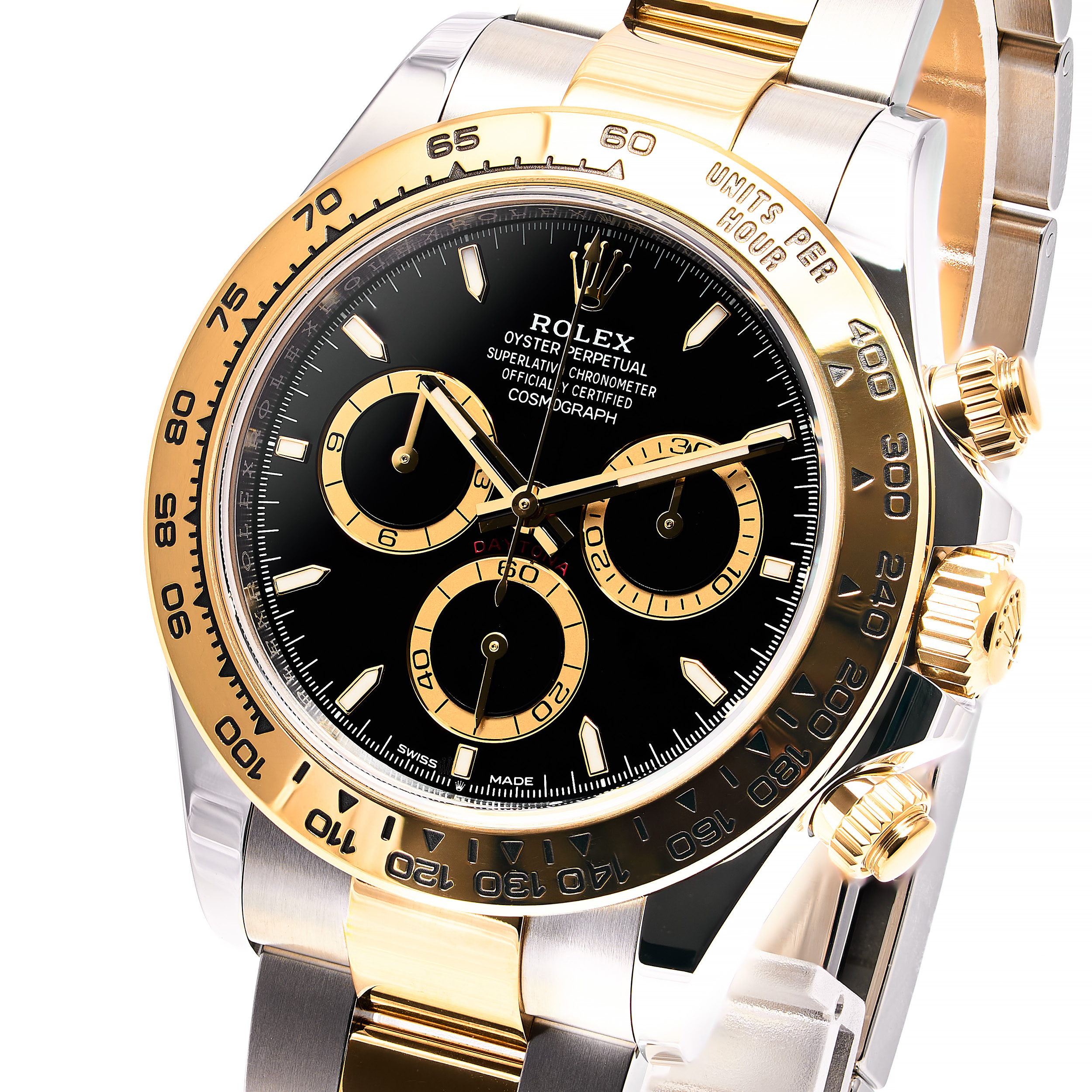 Daytona Stahl Gold Schwarz