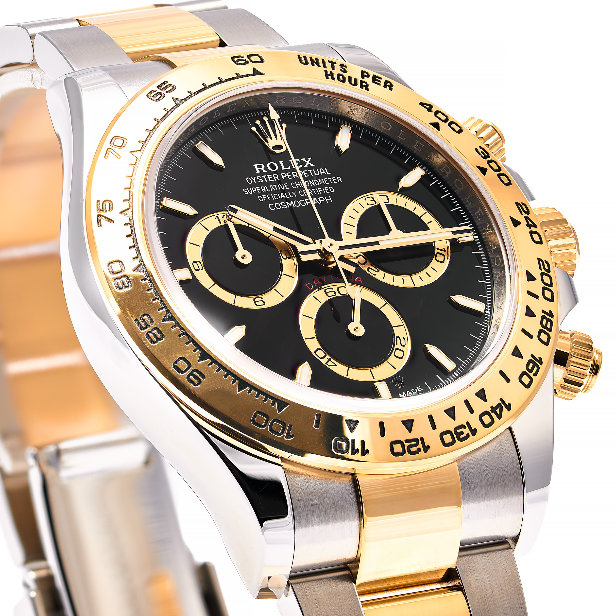 Daytona Stahl Gold Schwarz