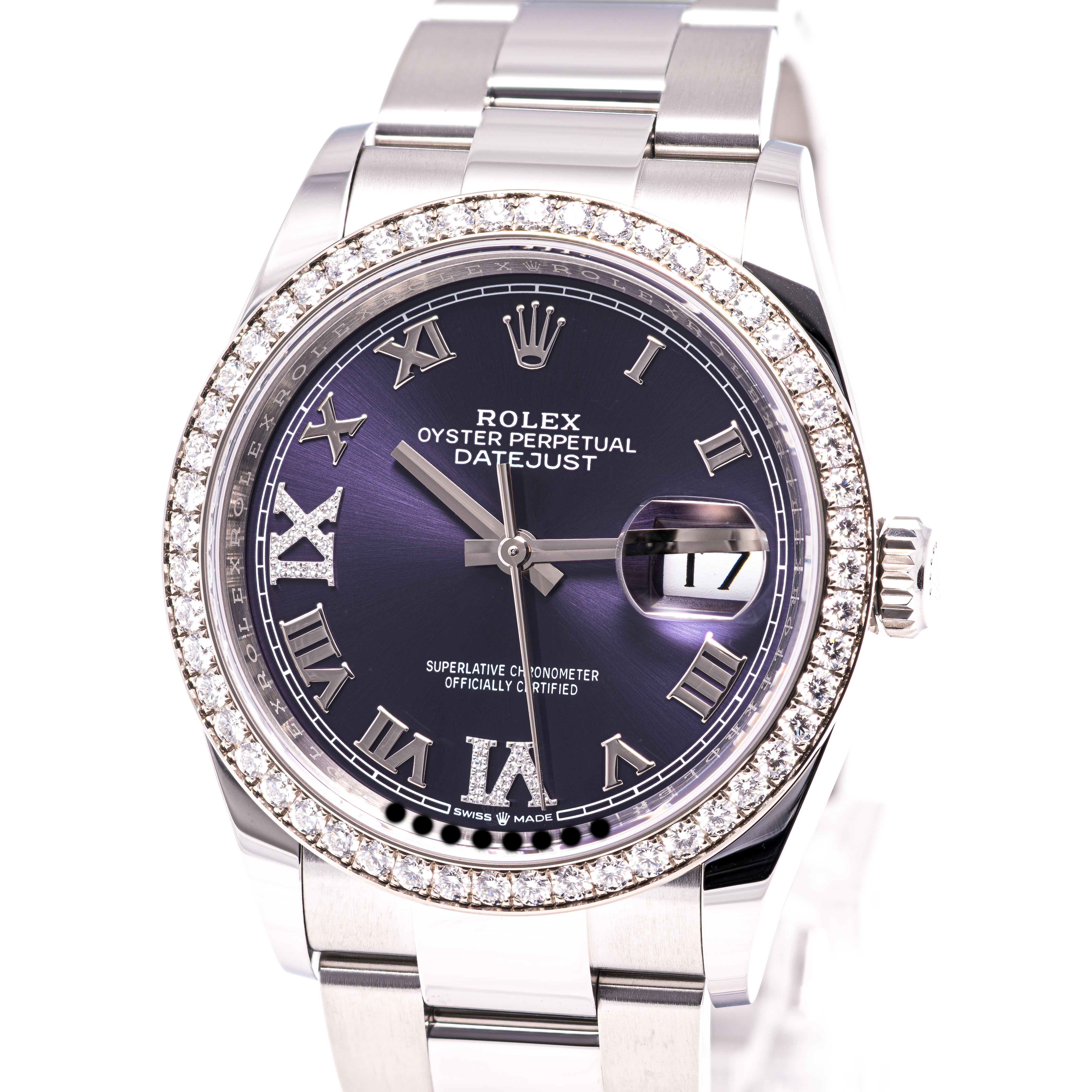 Datejust 36 Lila Original Diamanten