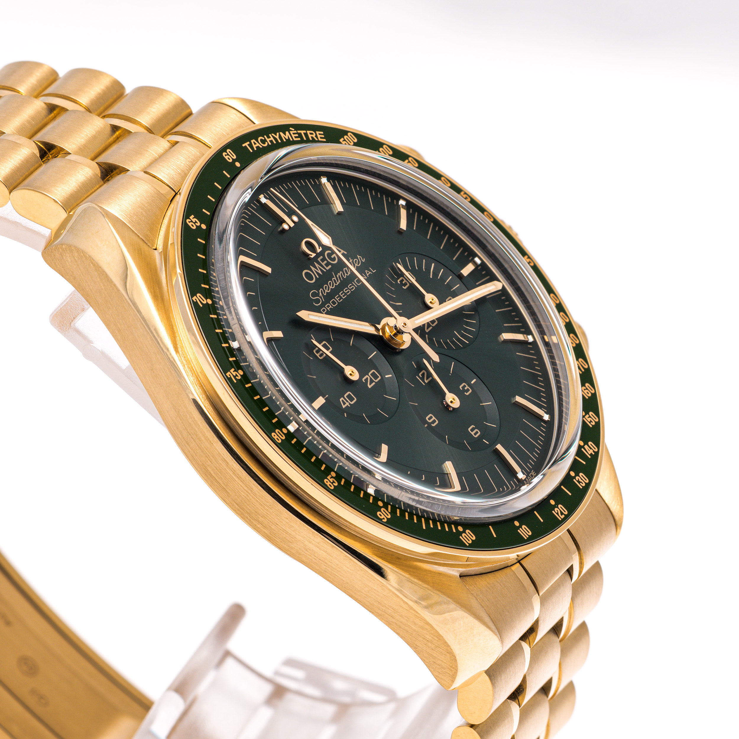 Speedmaster Moonwatch Gelbgold 42