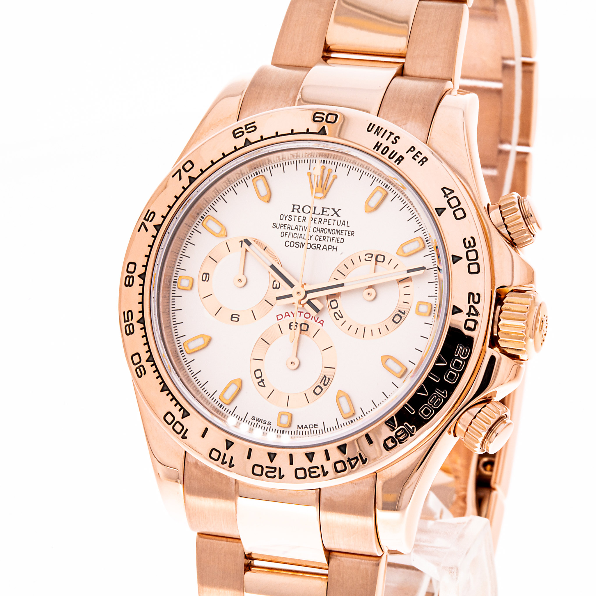 Daytona 40 Roségold Weiß