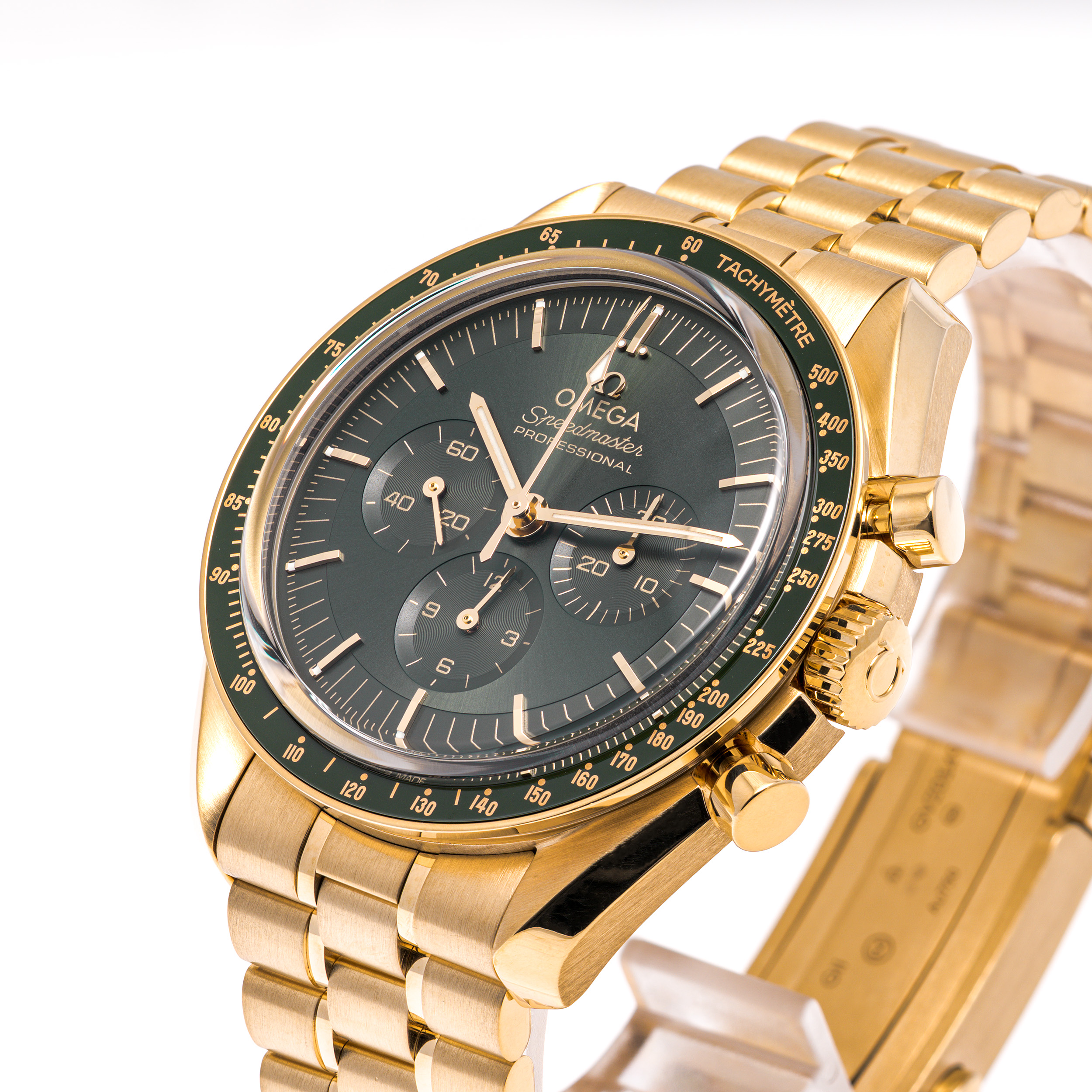 Speedmaster Moonwatch Gelbgold 42