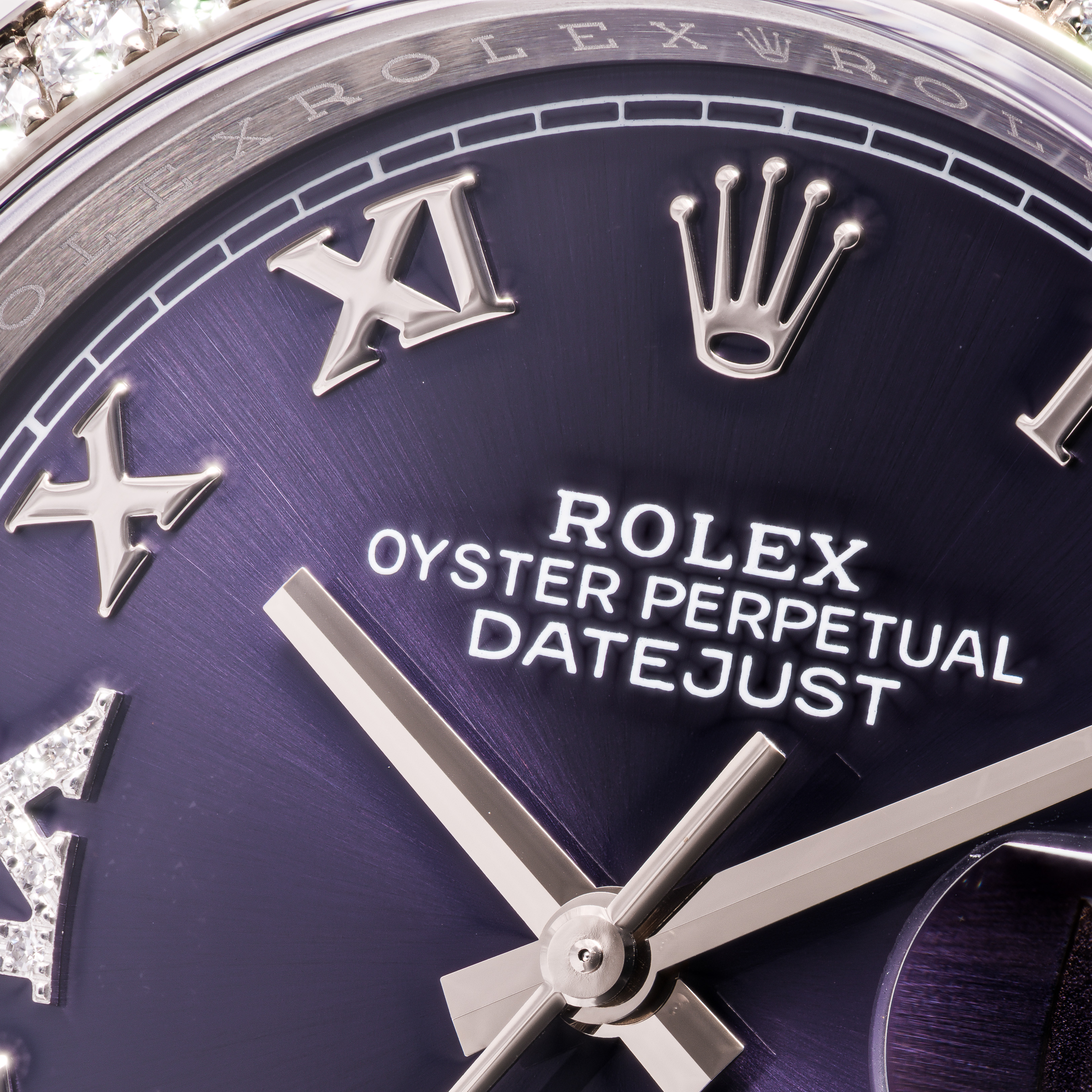 Datejust 36 Lila Original Diamanten