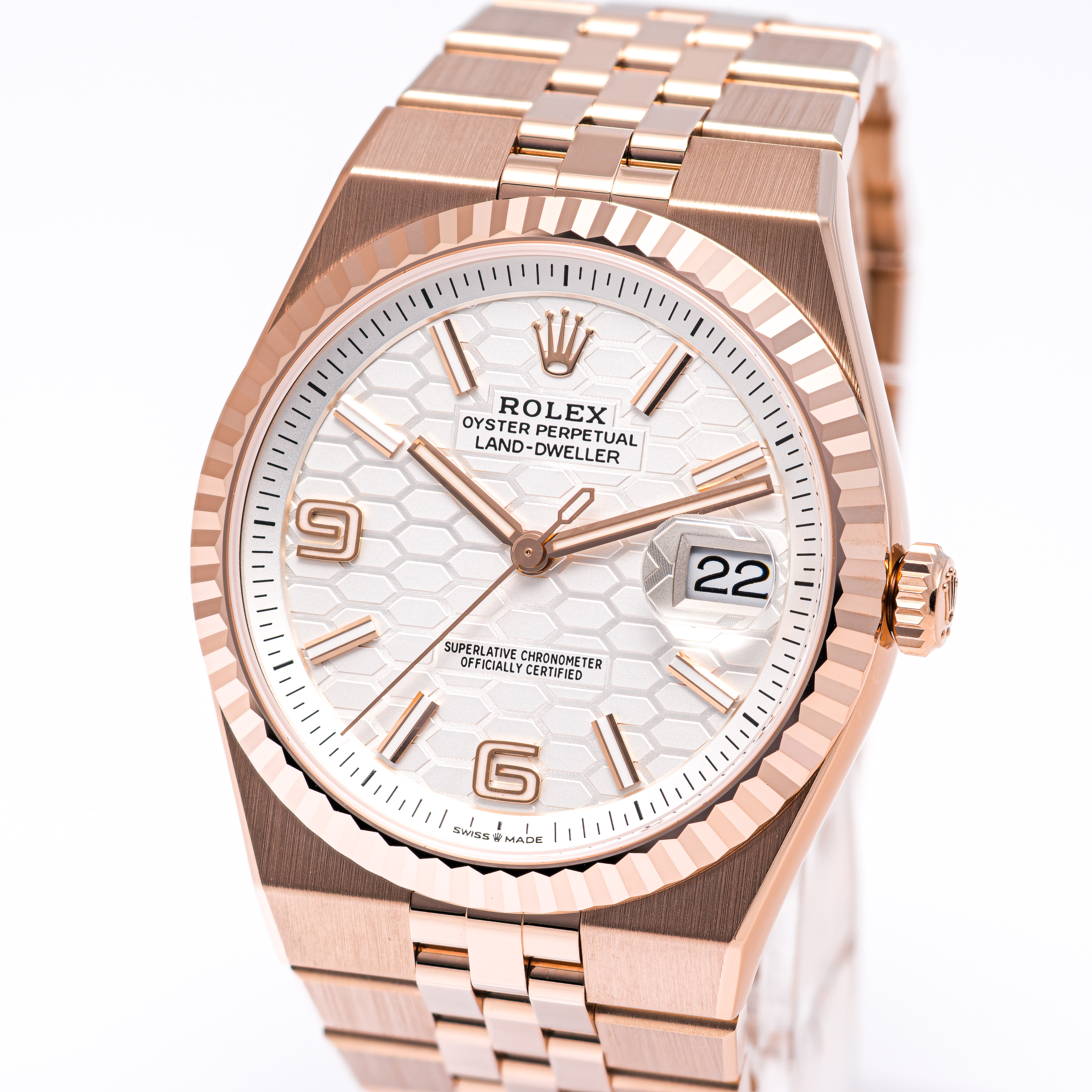 Land-Dweller 40 Weiß Roségold