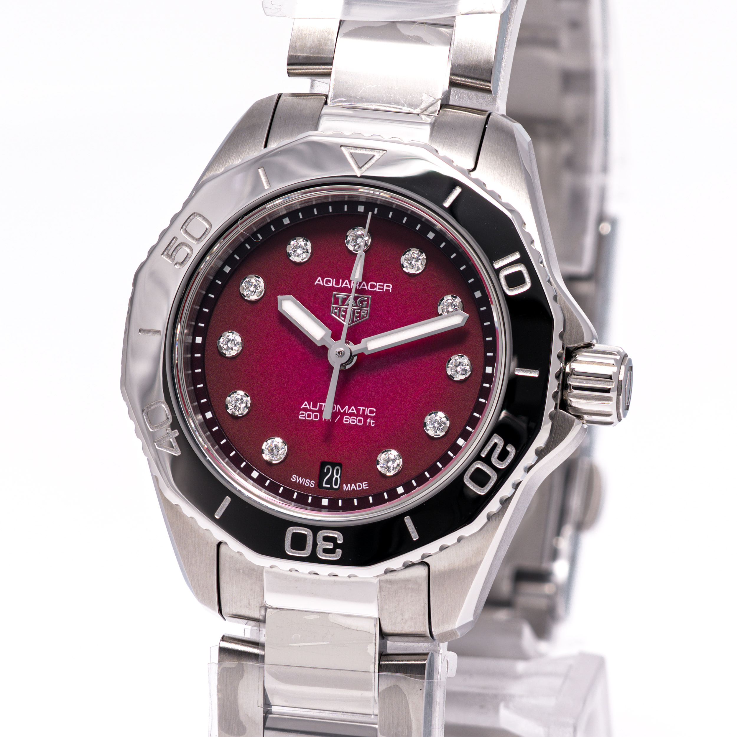Aquaracer 200 Pink 30 Diamant