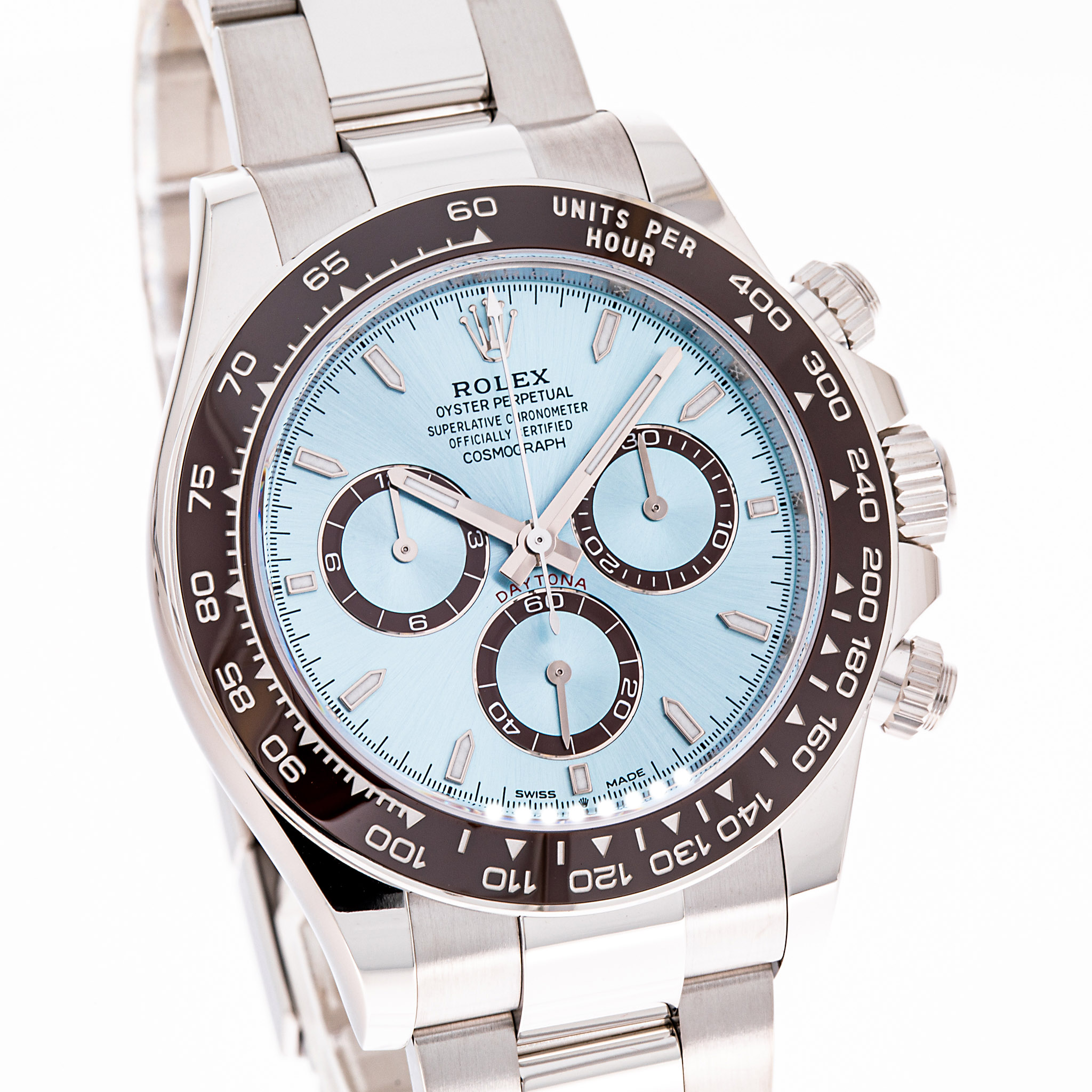 Daytona Platin Ice Blau 40