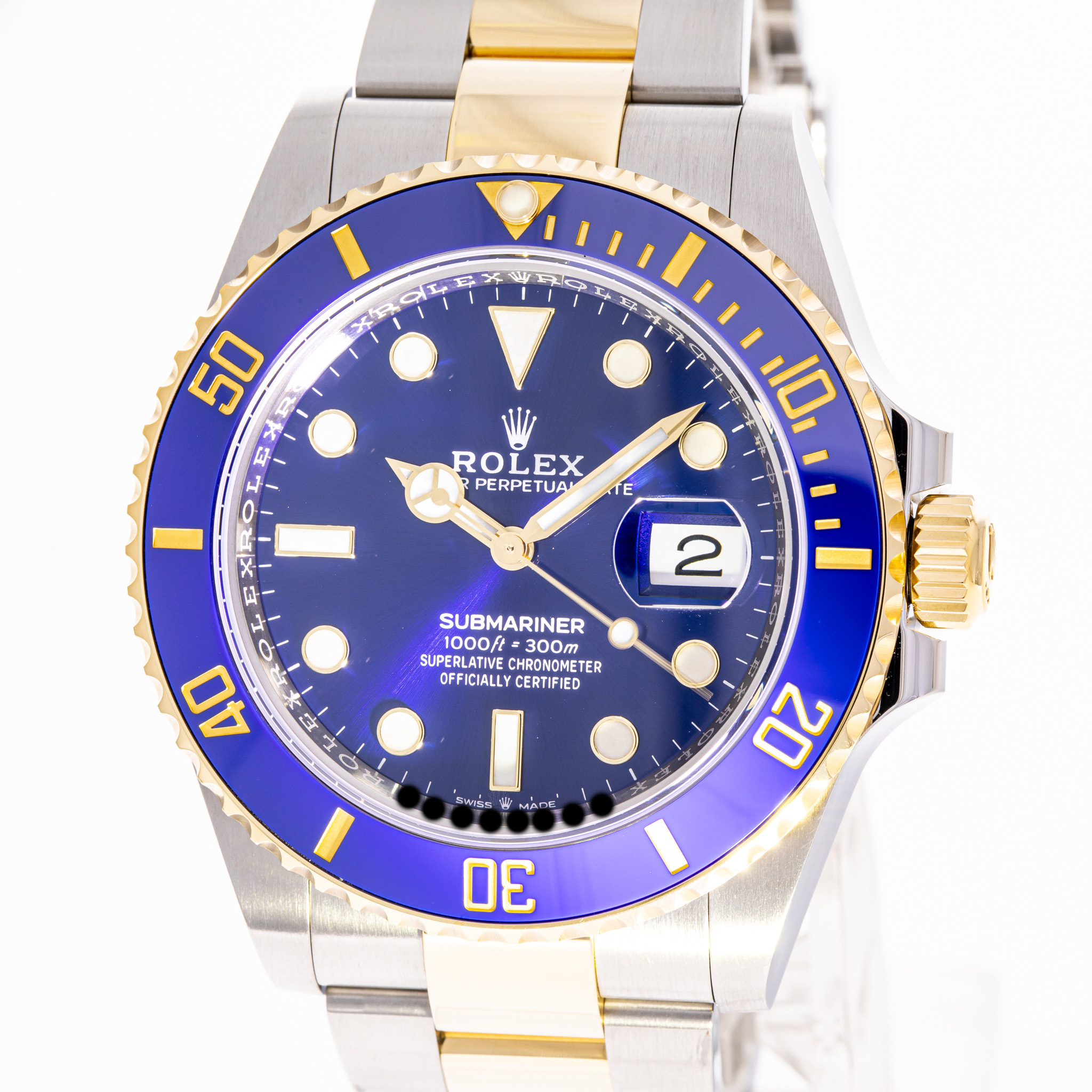 Submariner Date 41 Stahl Gold Blau