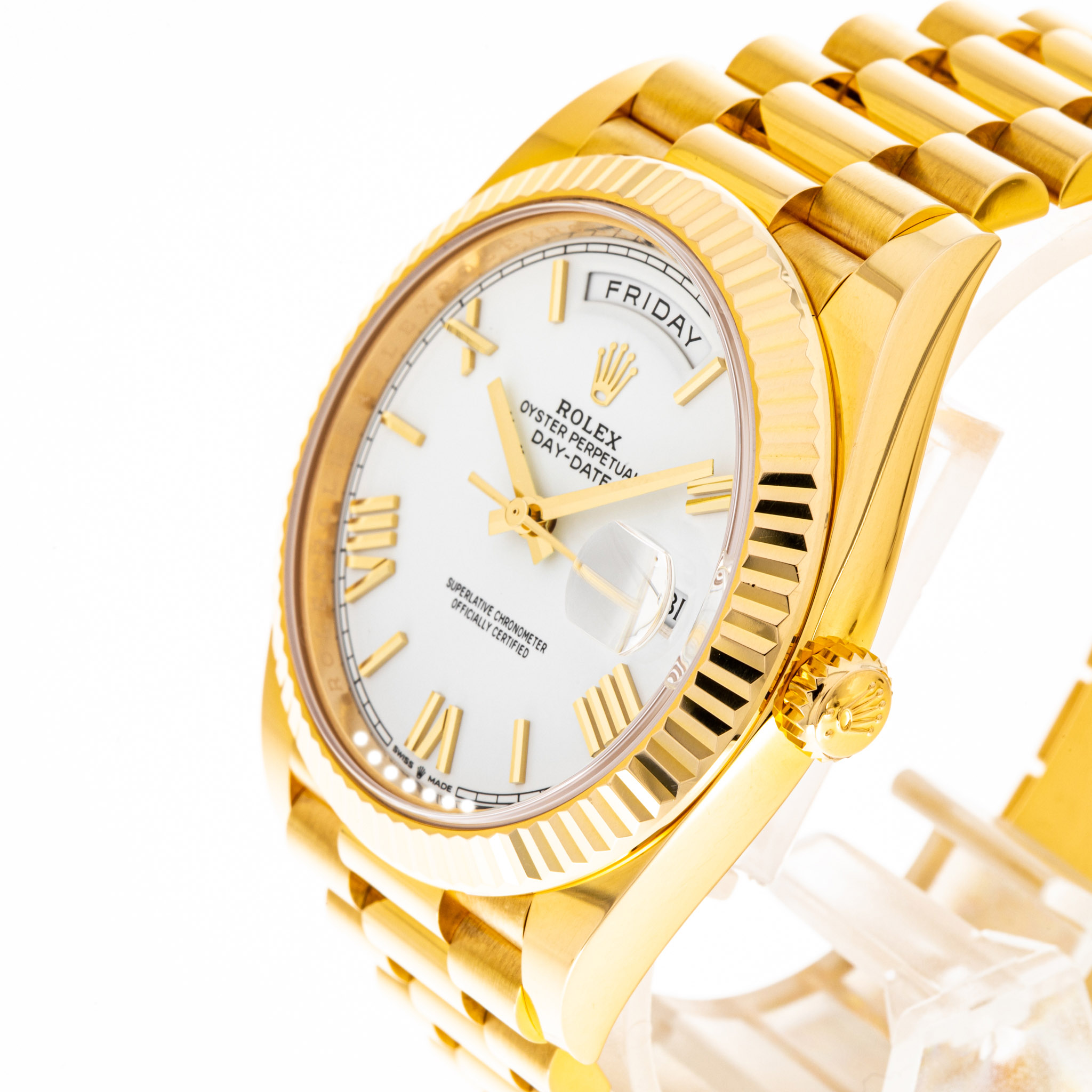 Day-Date 40 Gelbgold Weiß