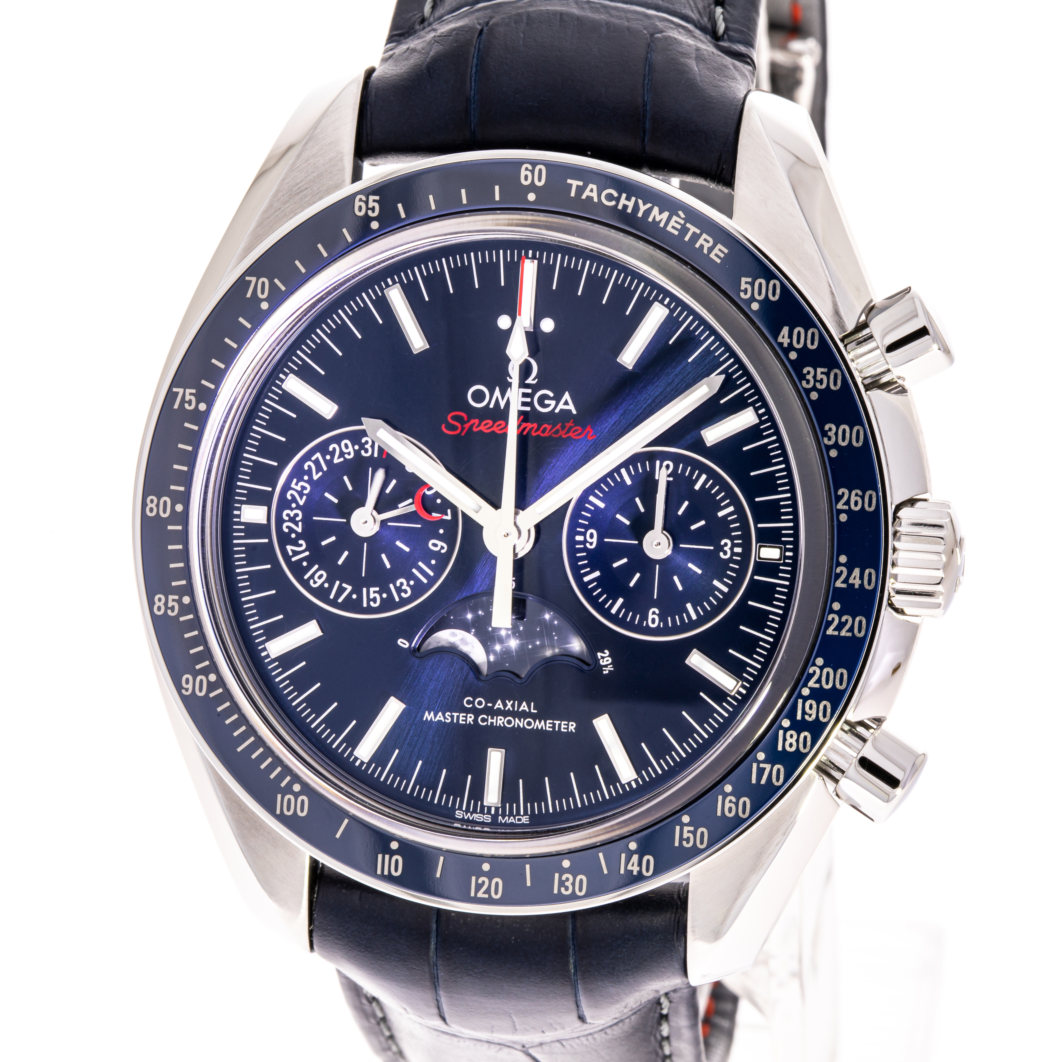 Speedmaster Moonphase Blau 44
