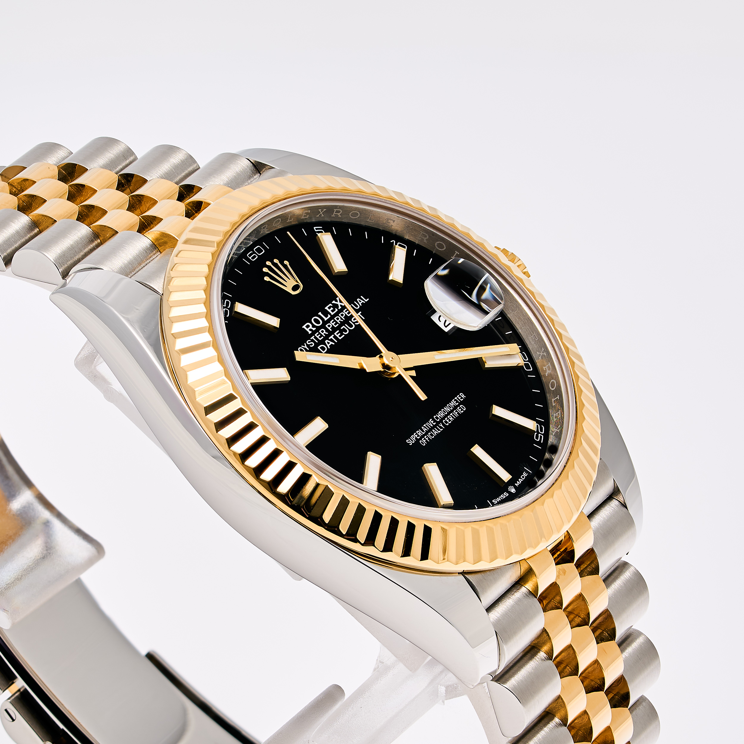 Datejust 41 Schwarz Stahl Gold