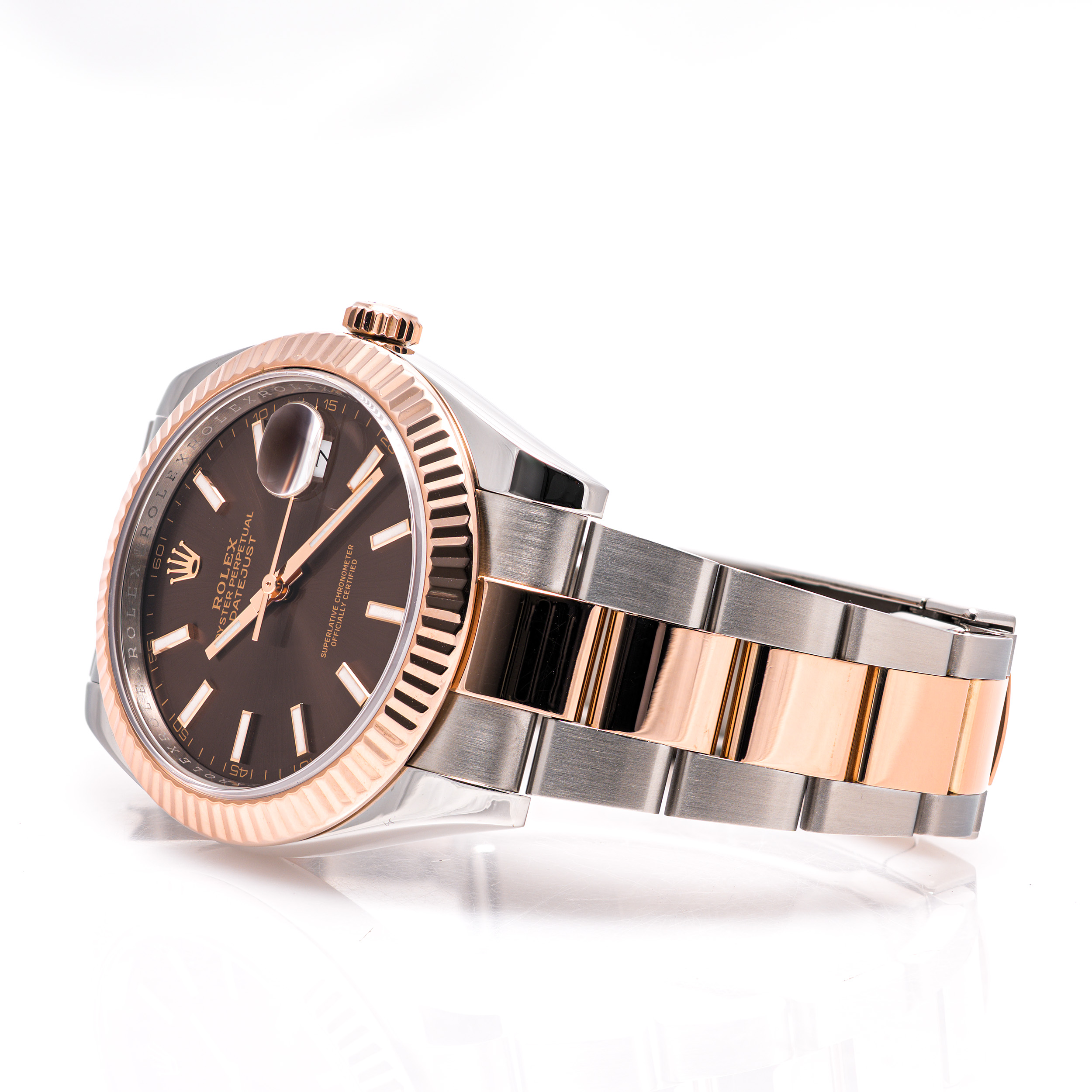 Datejust 41 Chocolate Oyster Stahl/Roségold