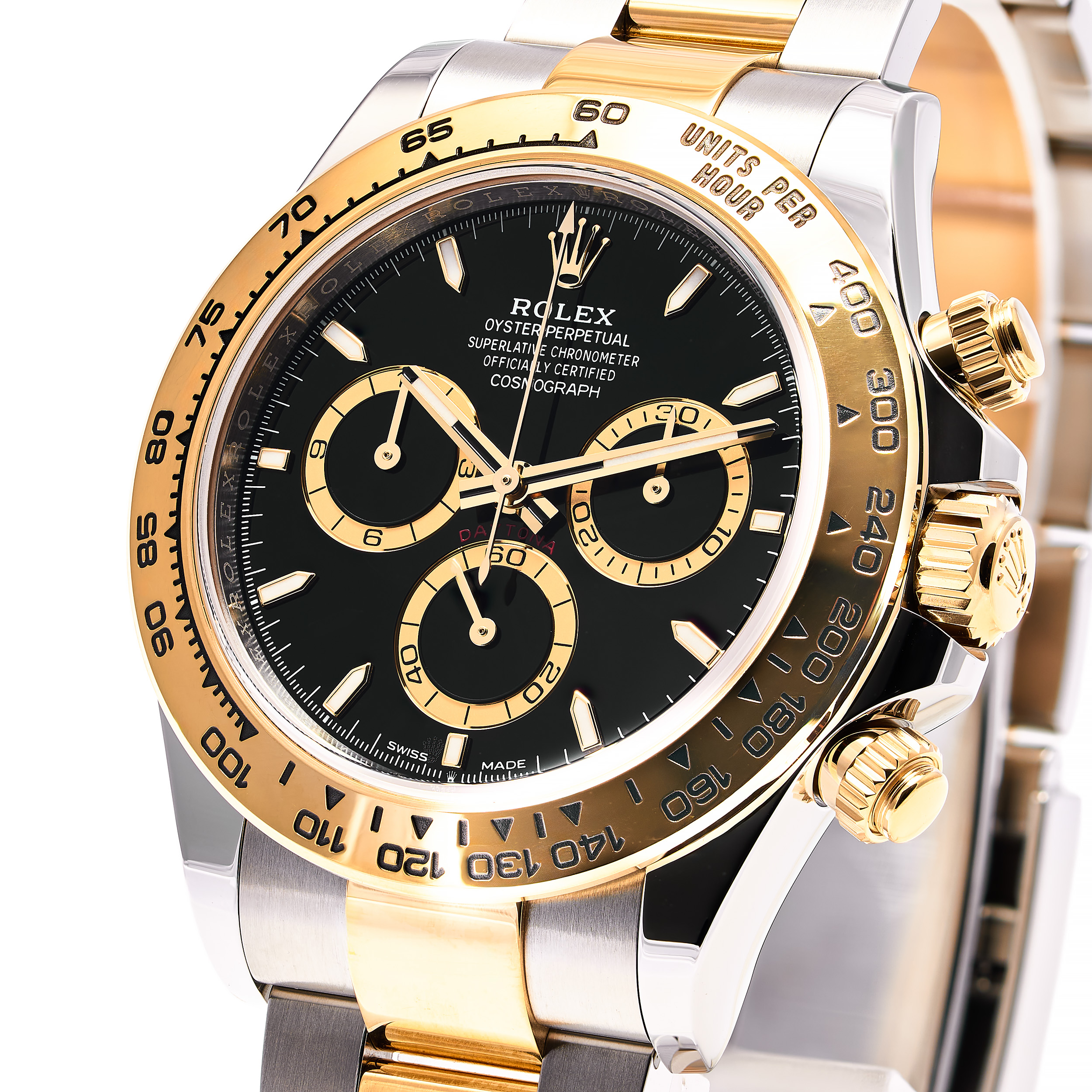 Daytona Stahl Gold Schwarz