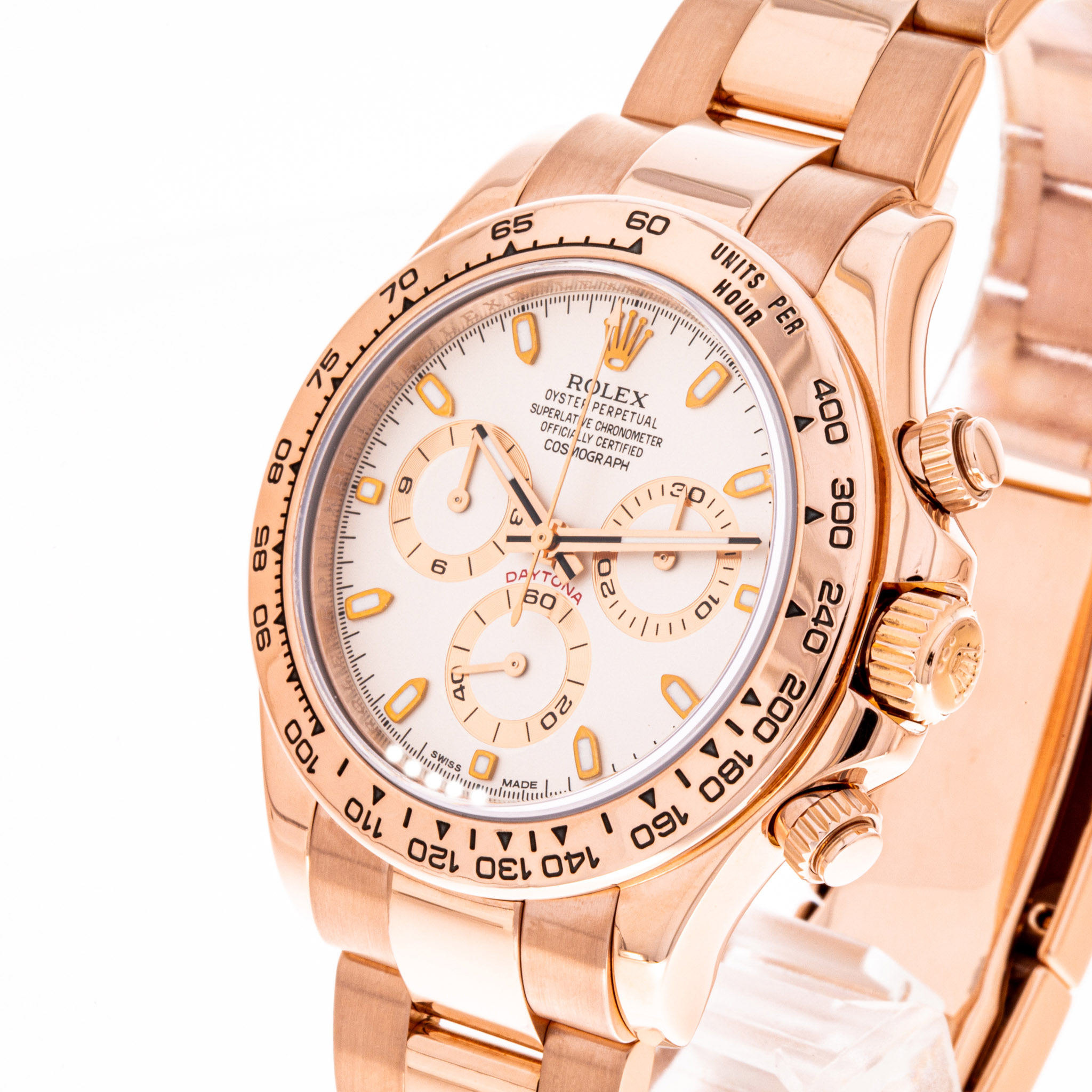 Daytona 40 Roségold Weiß