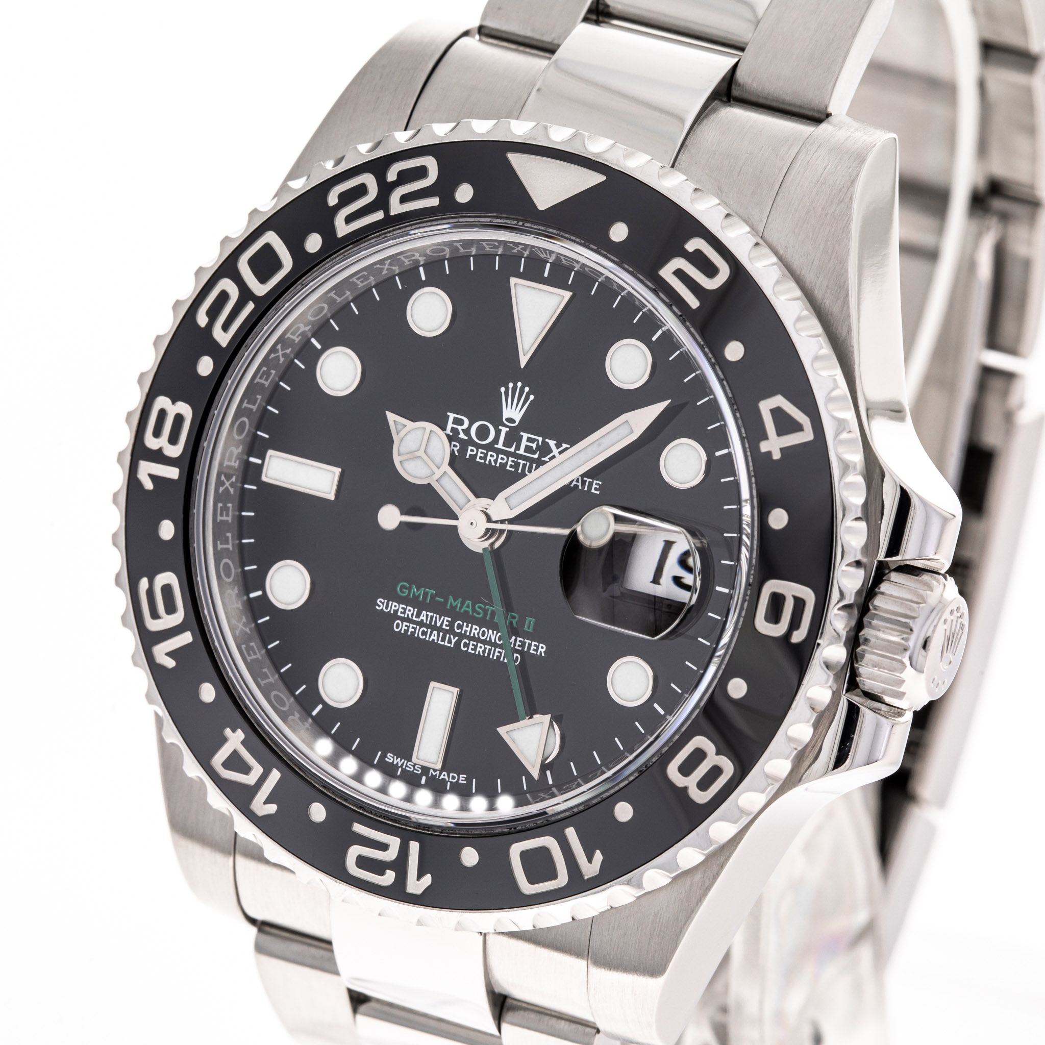 GMT-Master II Schwarz Stahl