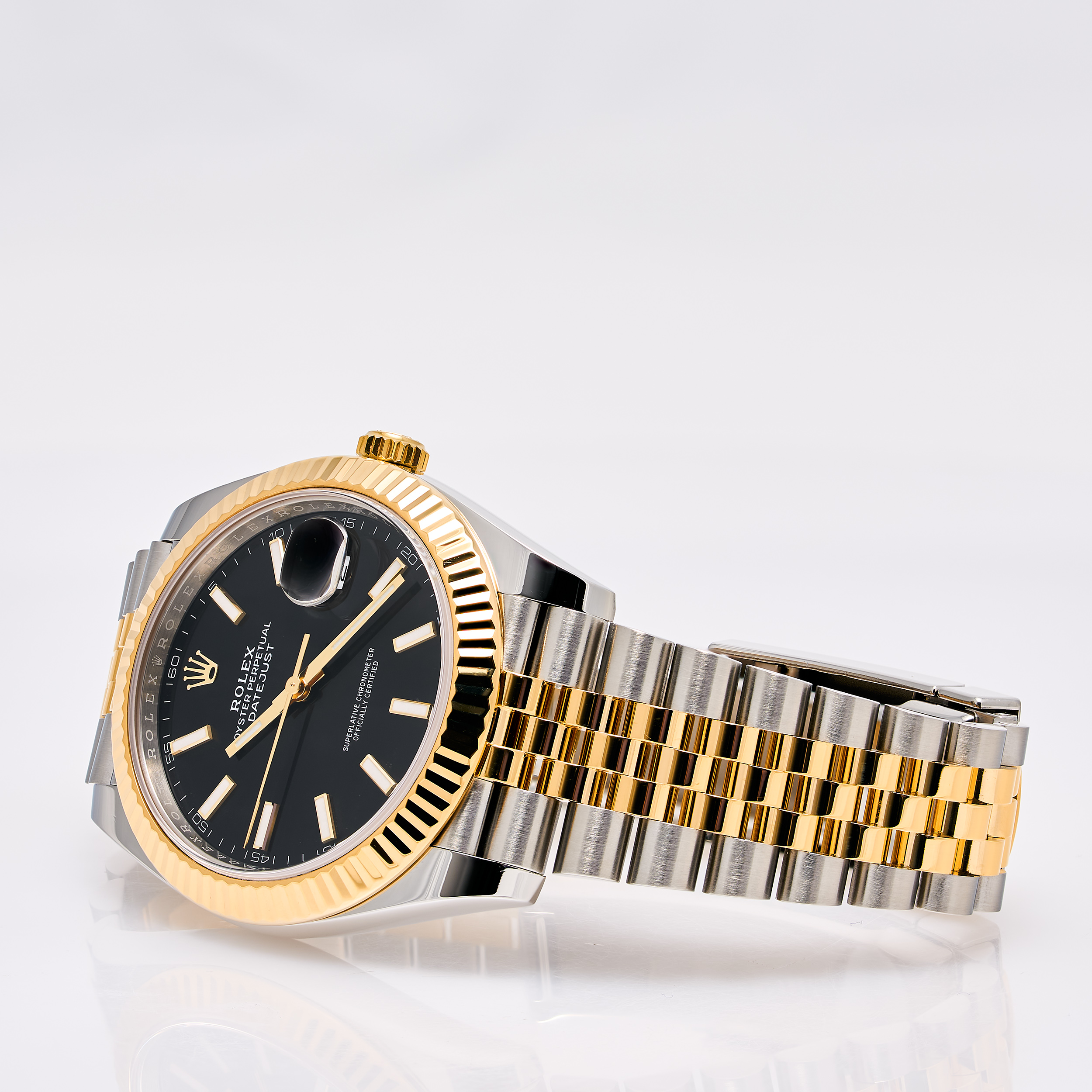 Datejust 41 Schwarz Stahl Gold