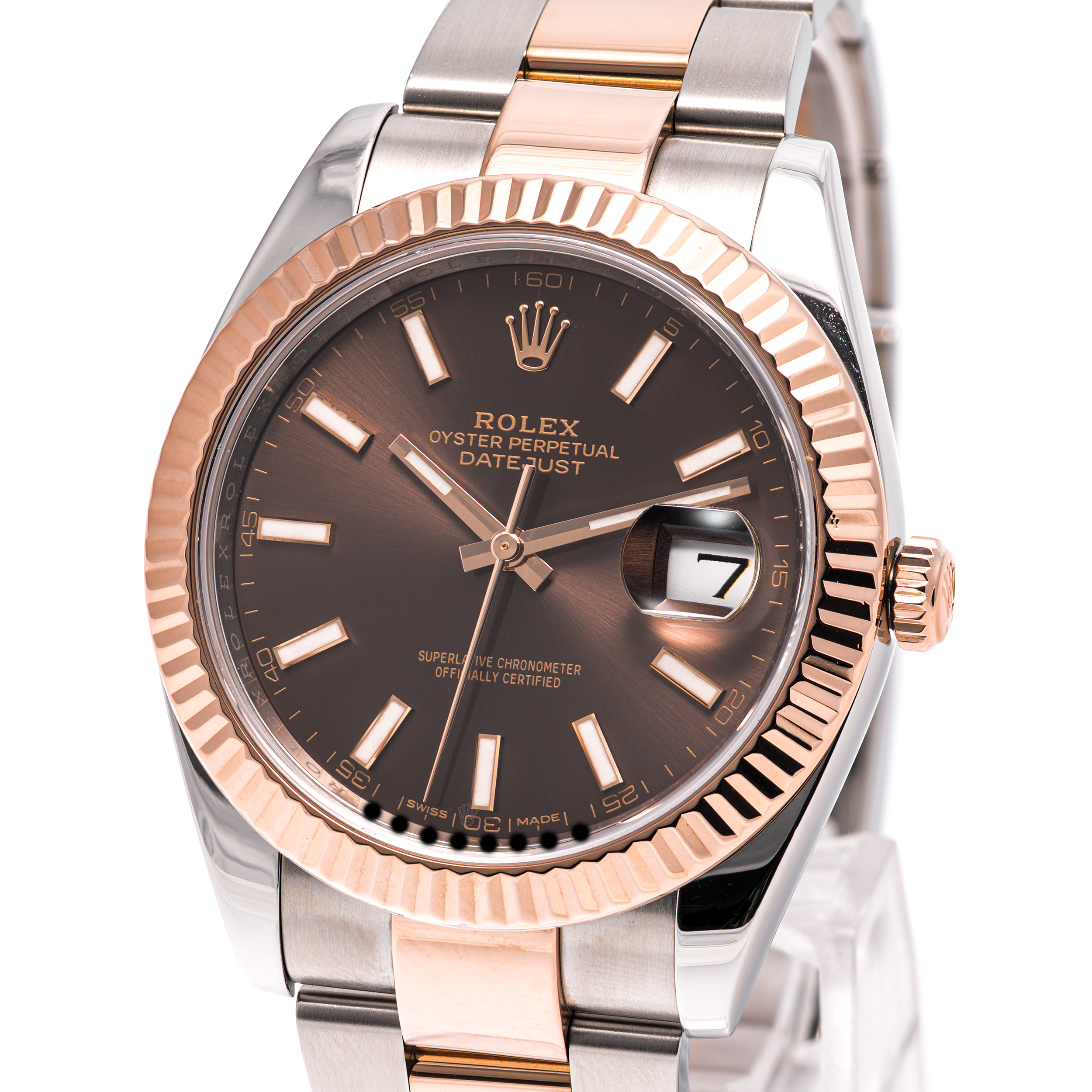 Datejust 41 Chocolate Oyster Stahl/Roségold