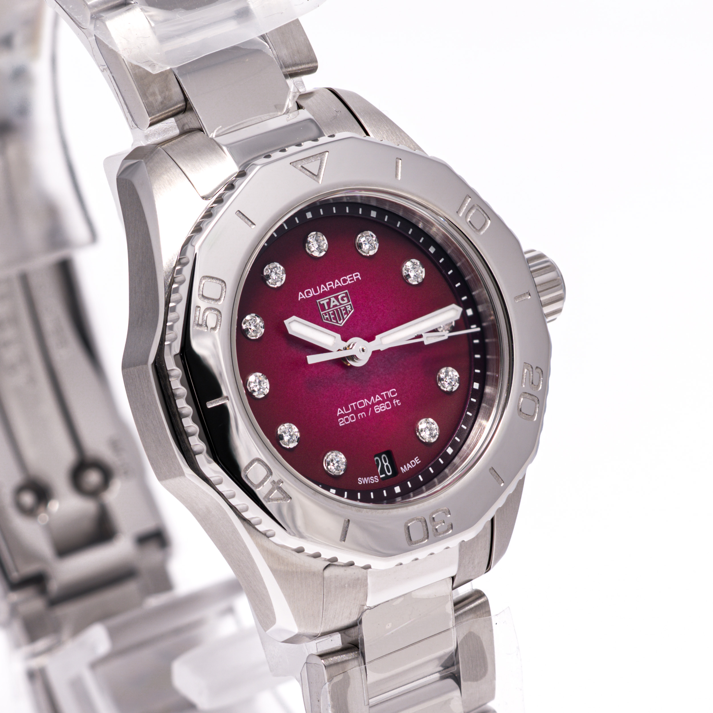 Aquaracer 200 Pink 30 Diamant