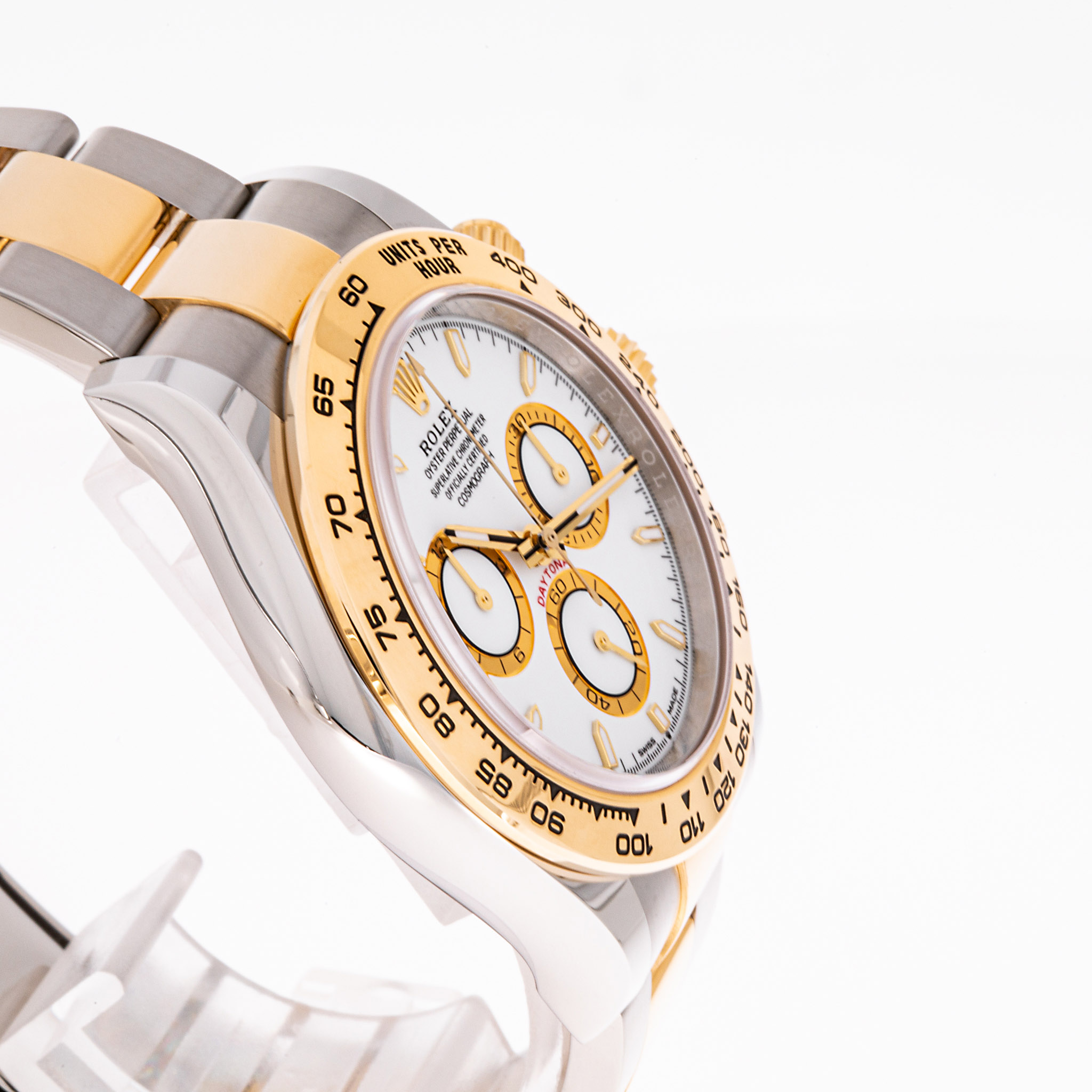 Daytona Stahl Gold Weiß