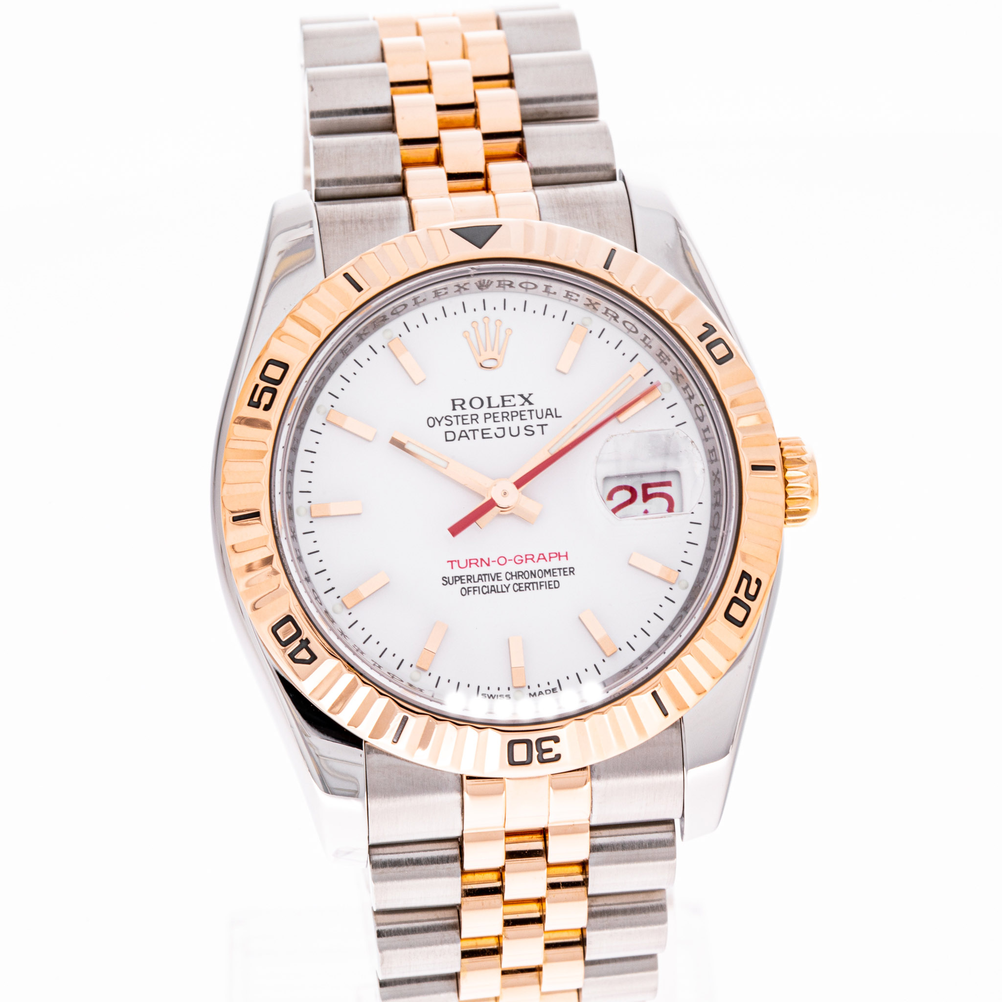 Datejust Turn-O-Graph 36 Weiß