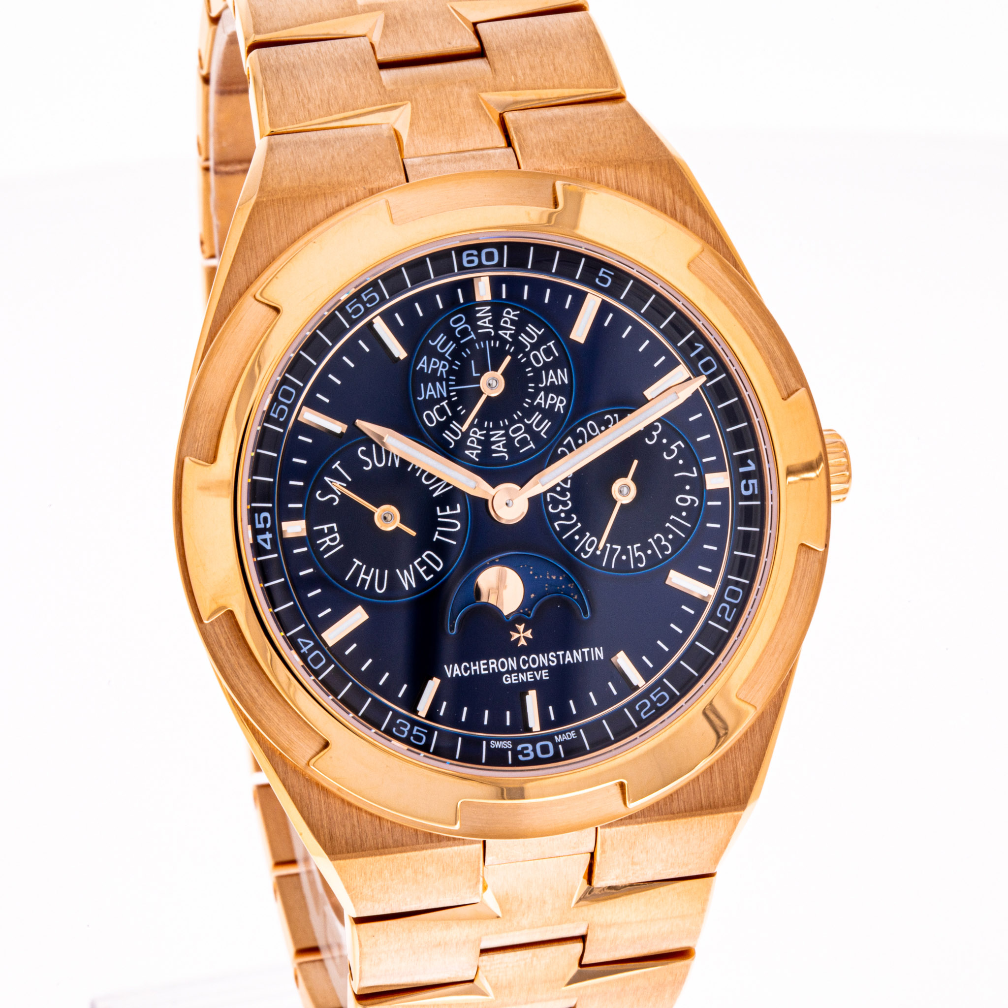 Overseas Perpetual Calendar Blau