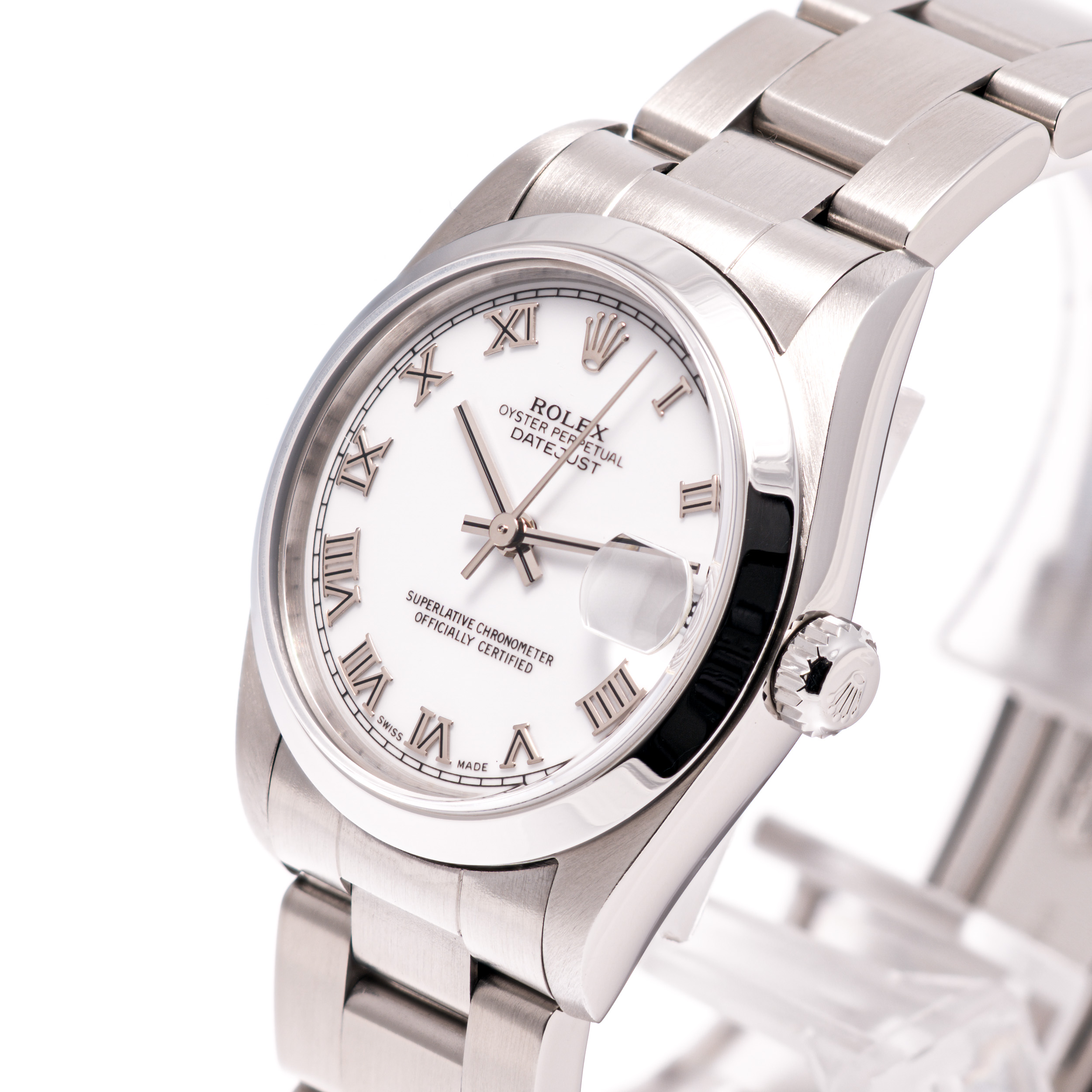 Datejust 31 Weiß Römisch
