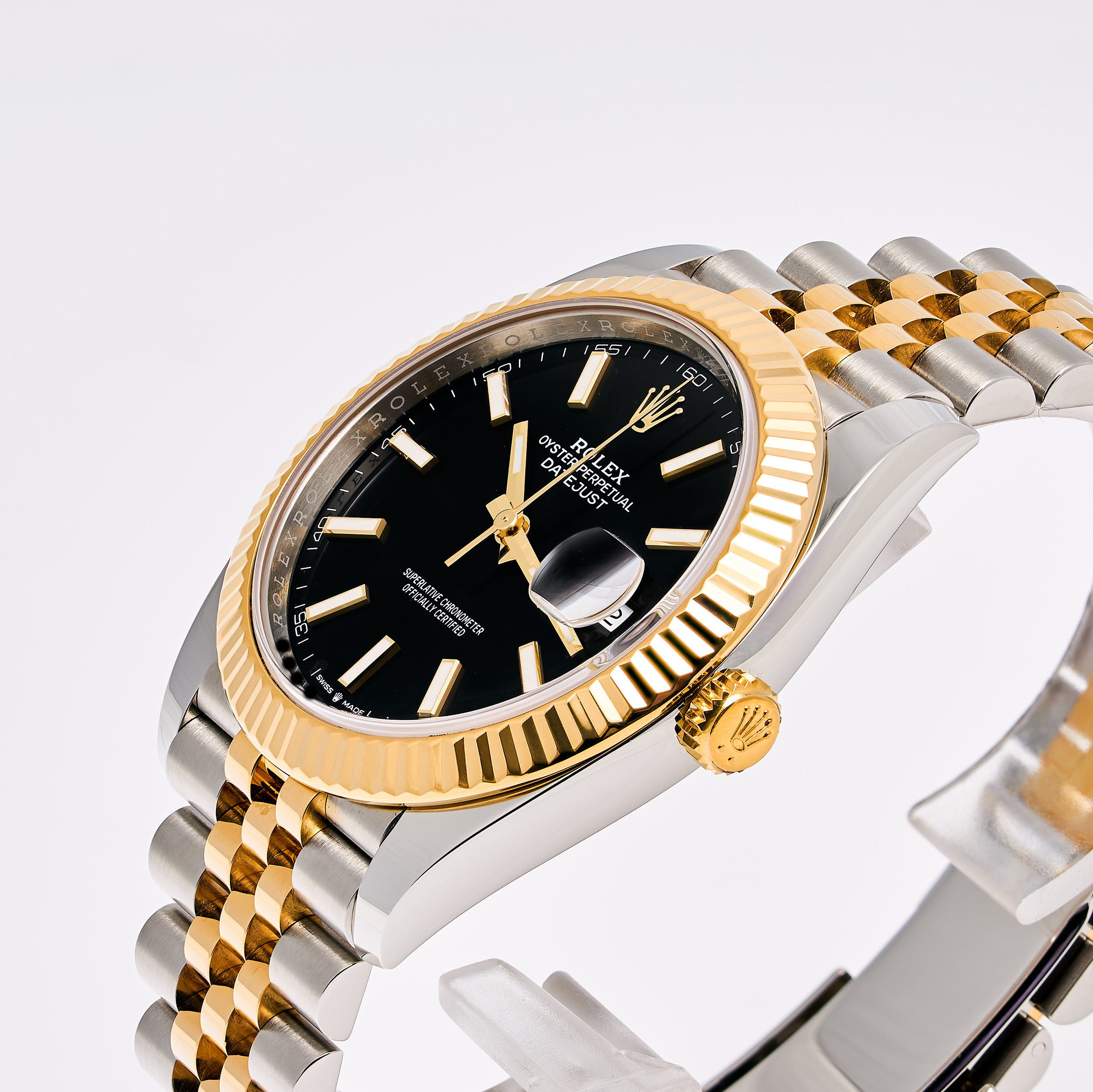 Datejust 41 Schwarz Stahl Gold