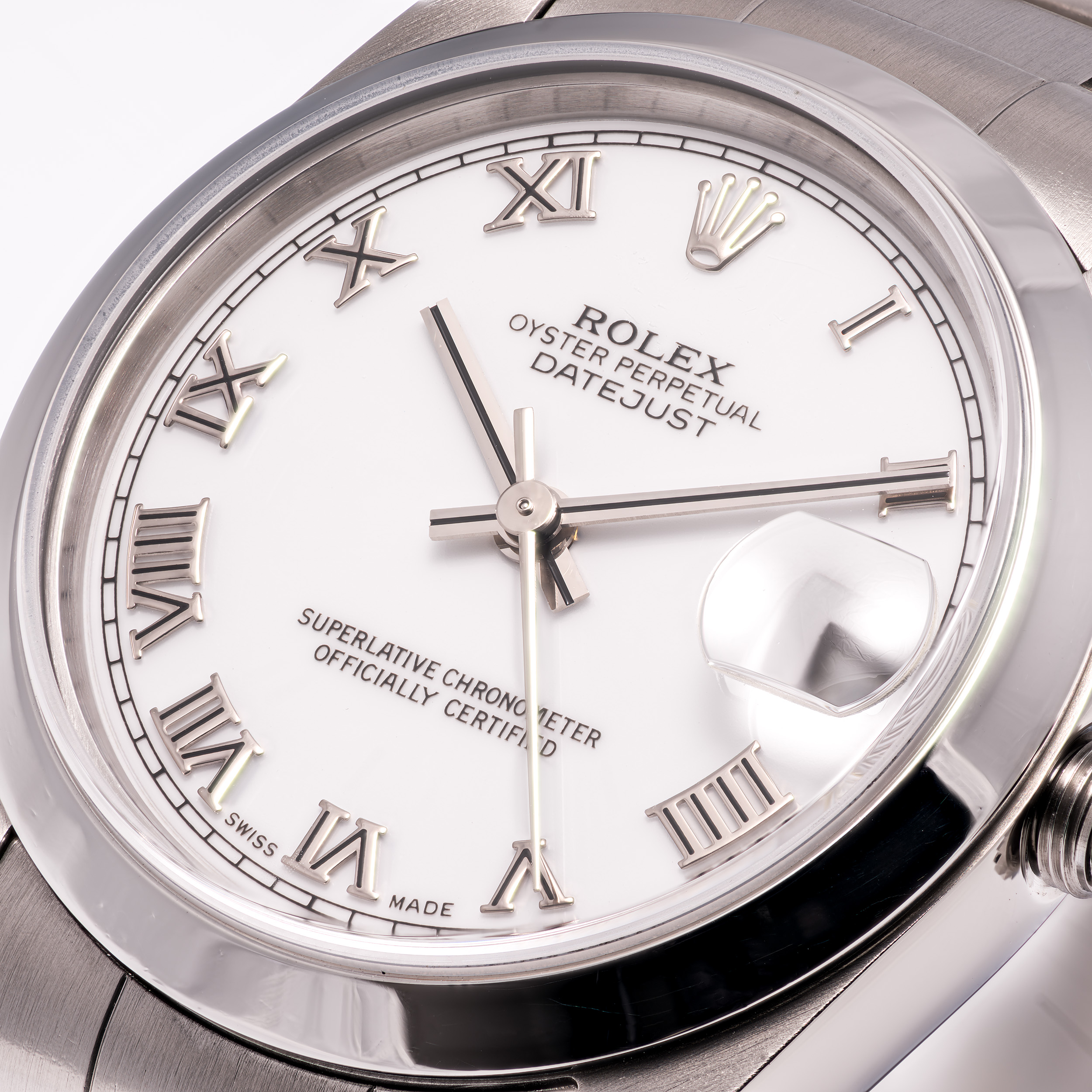 Datejust 31 Weiß Römisch