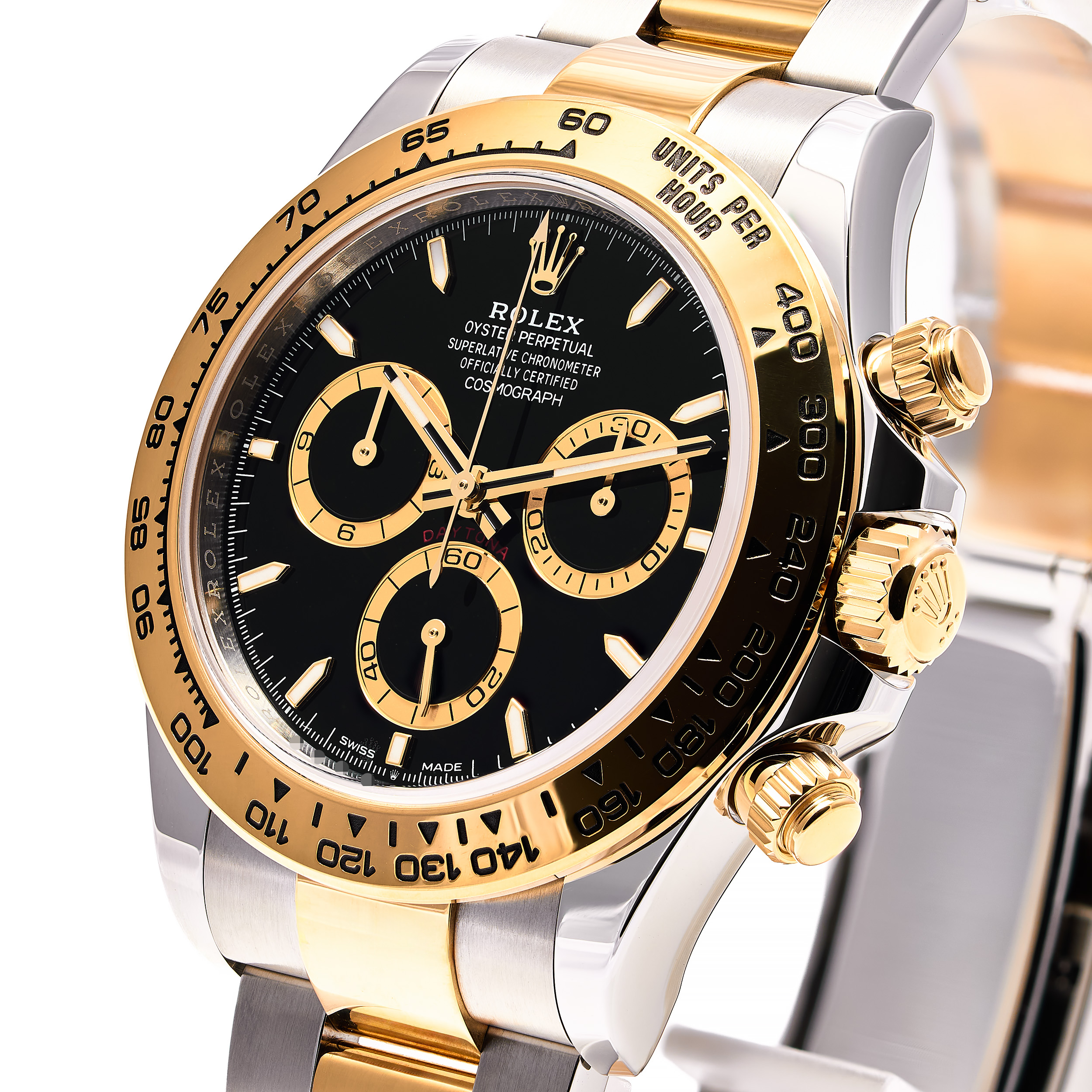 Daytona Stahl Gold Schwarz