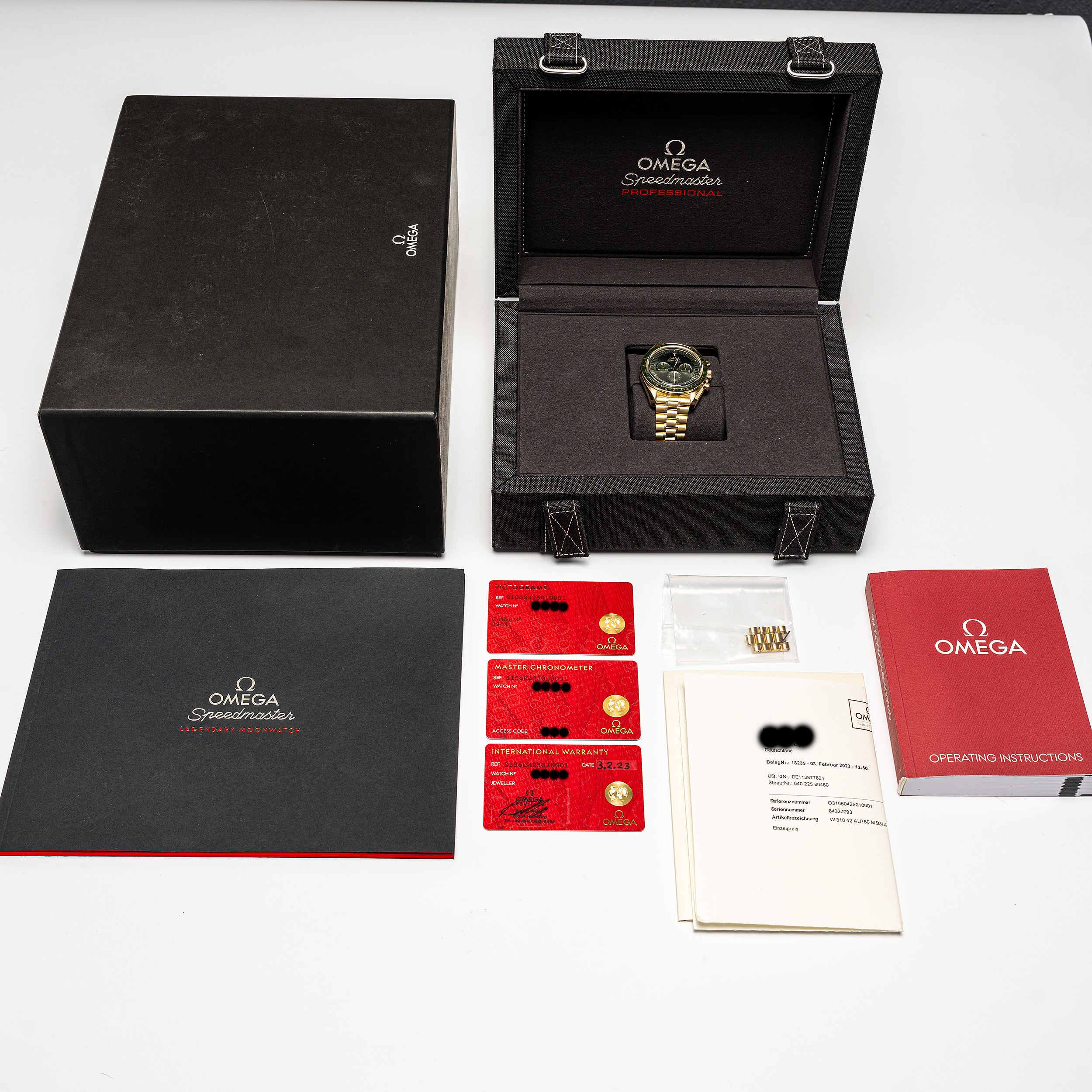 Speedmaster Moonwatch Gelbgold 42