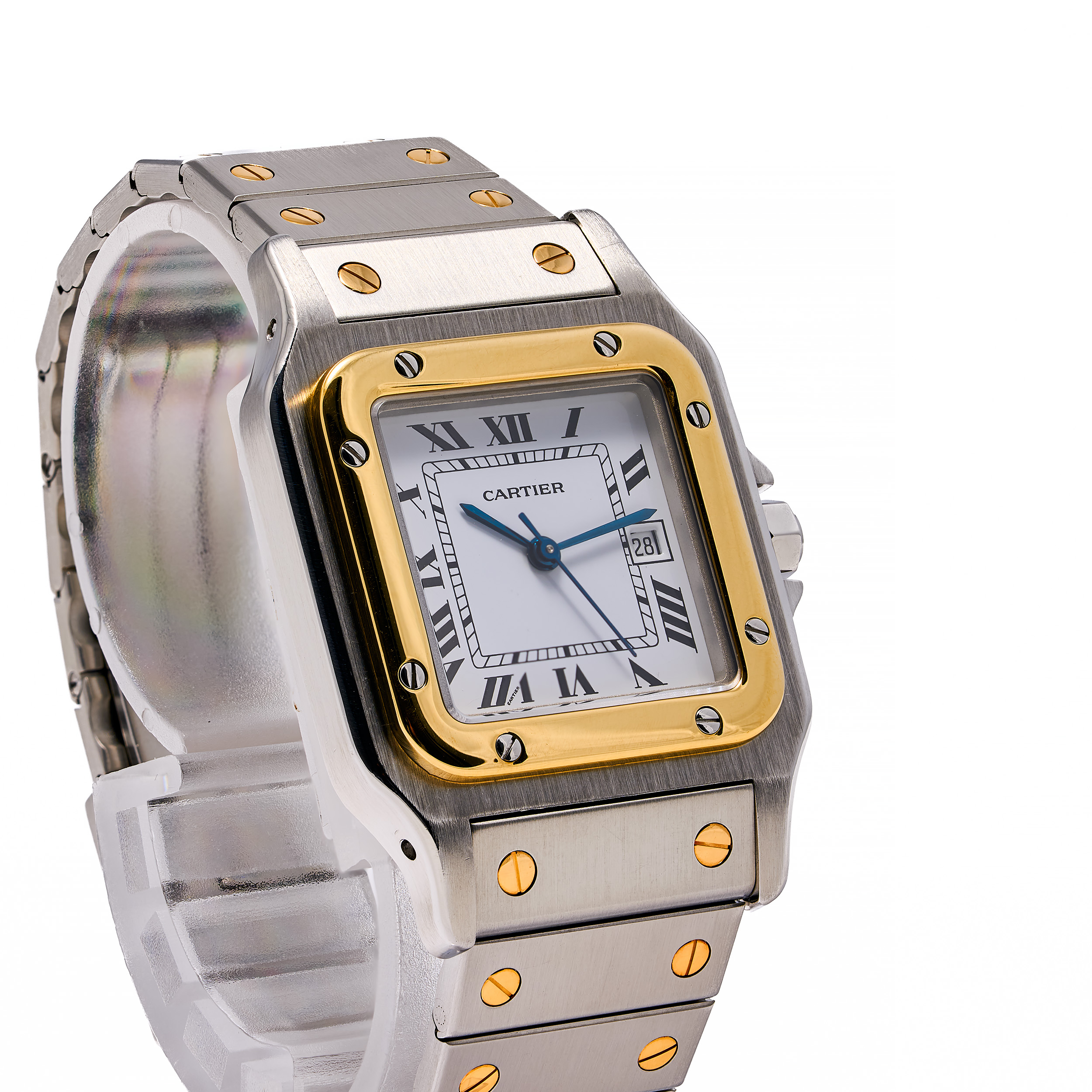 Santos Carree 29 Stahl/Gold