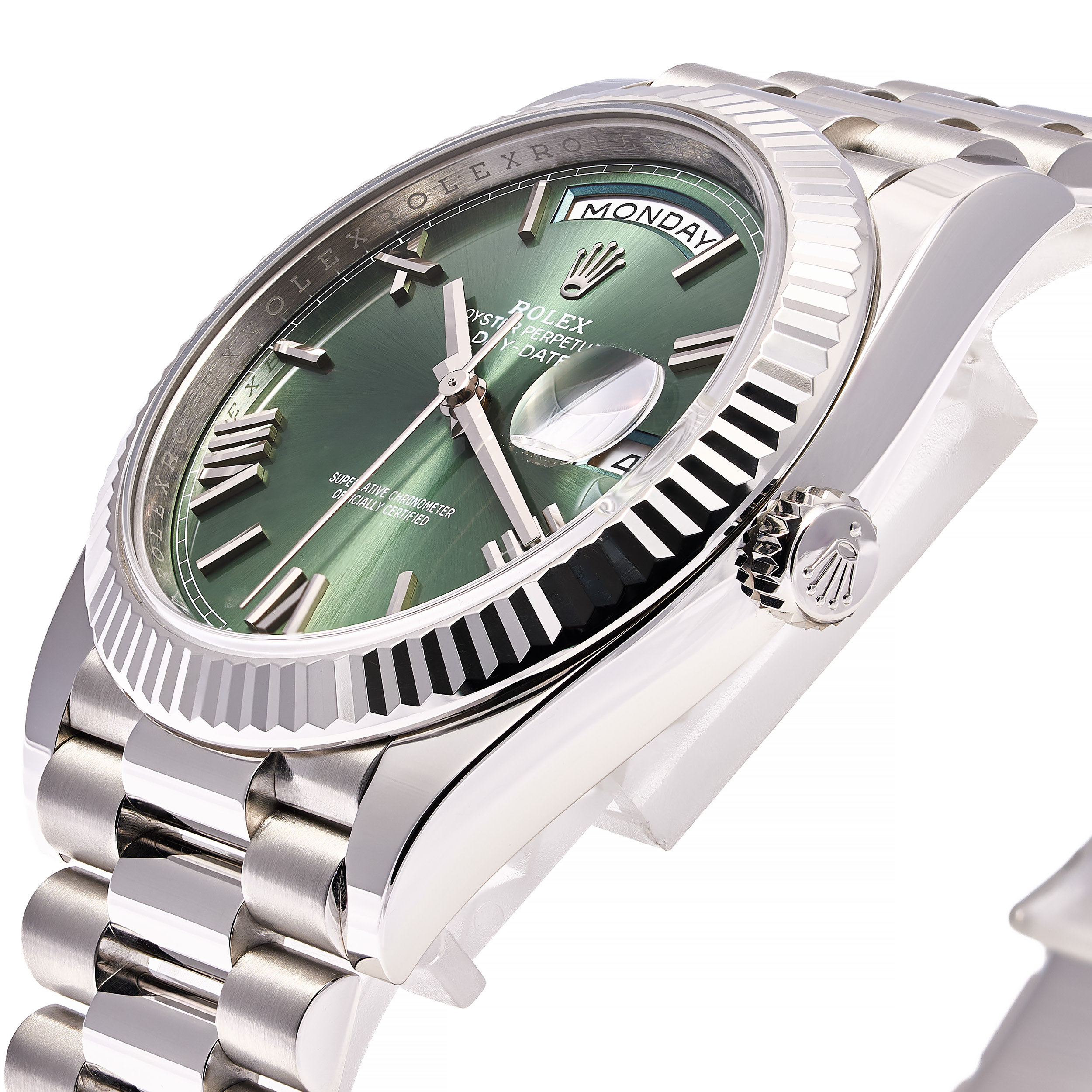 Day-Date 40 Platin Grün