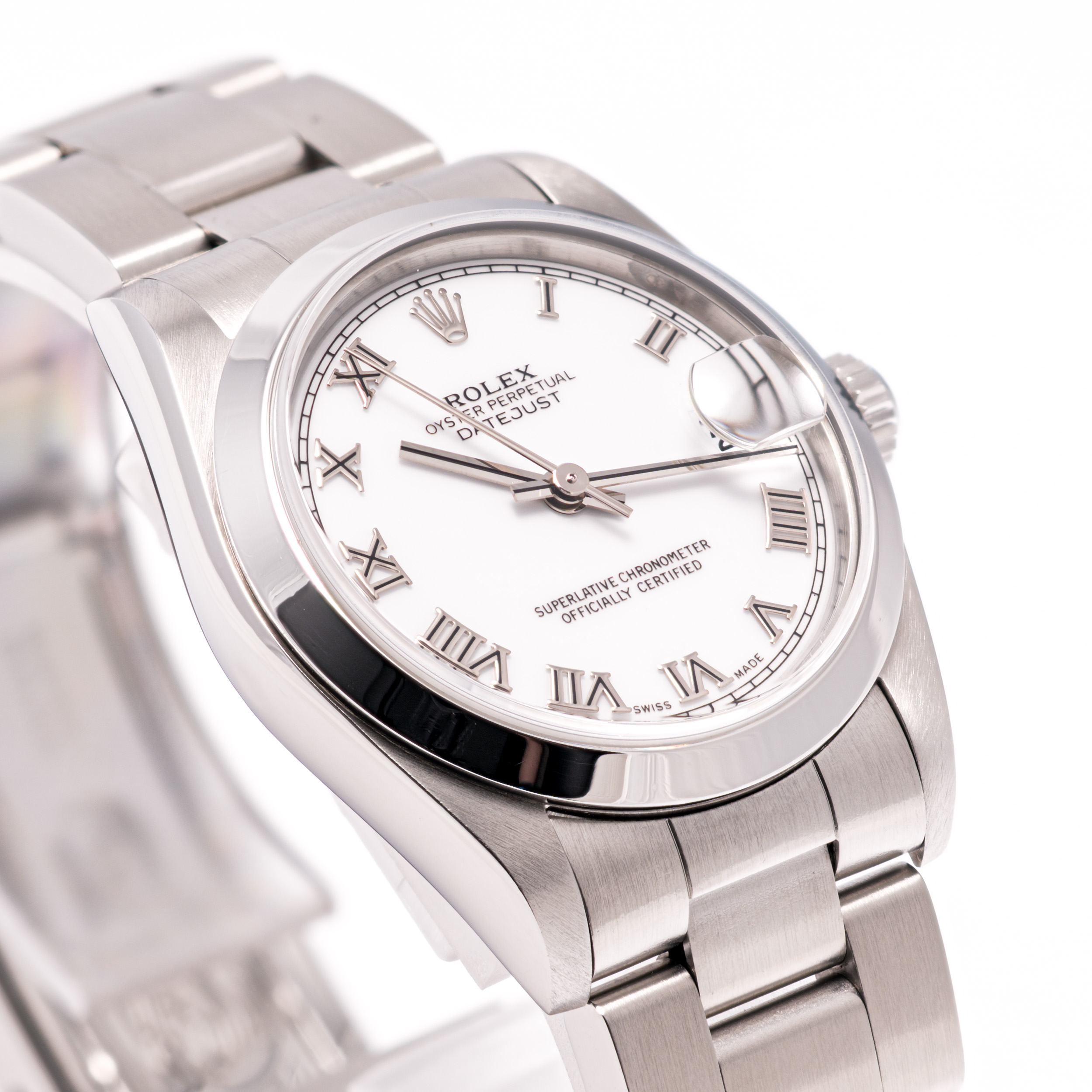 Datejust 31 Weiß Römisch