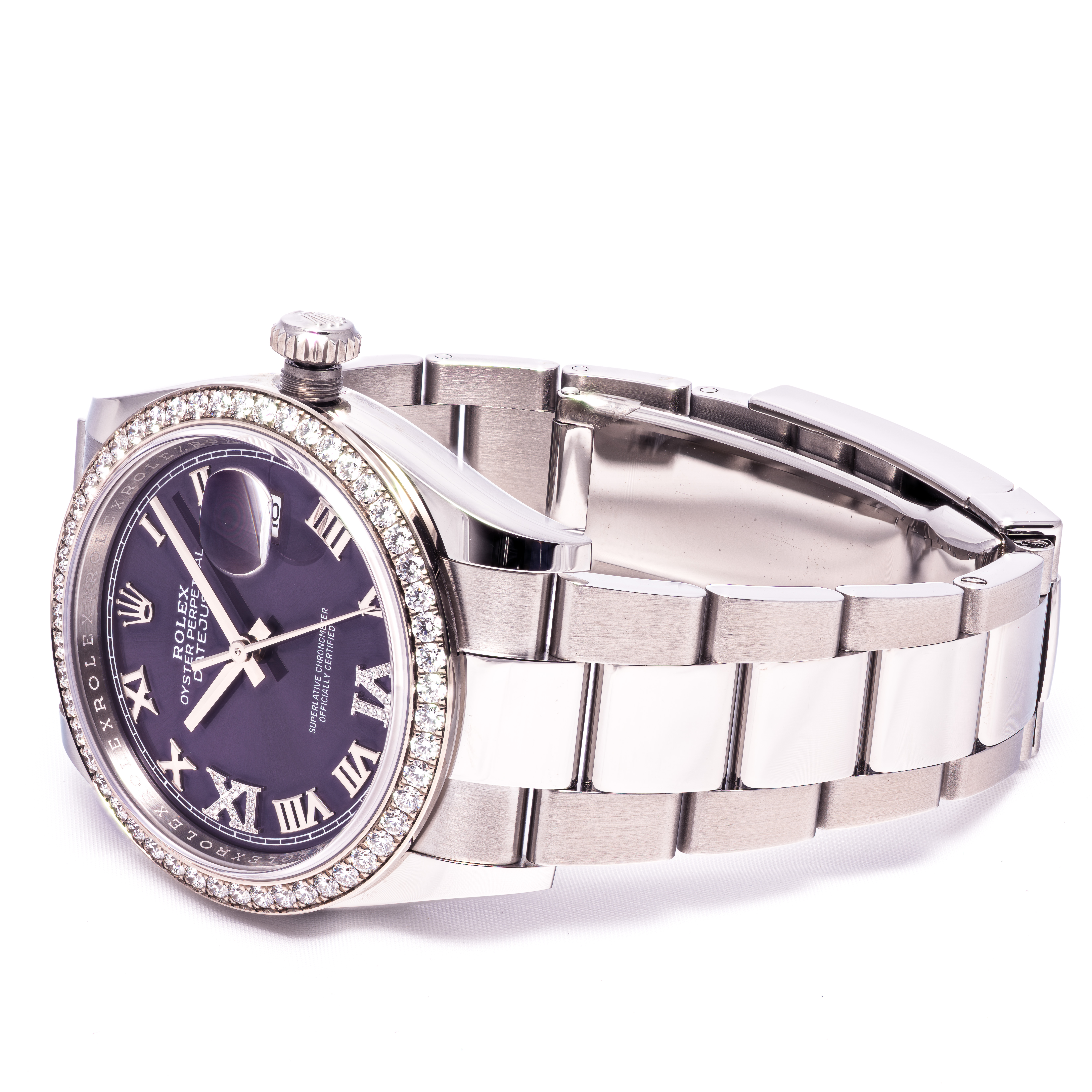 Datejust 36 Lila Original Diamanten