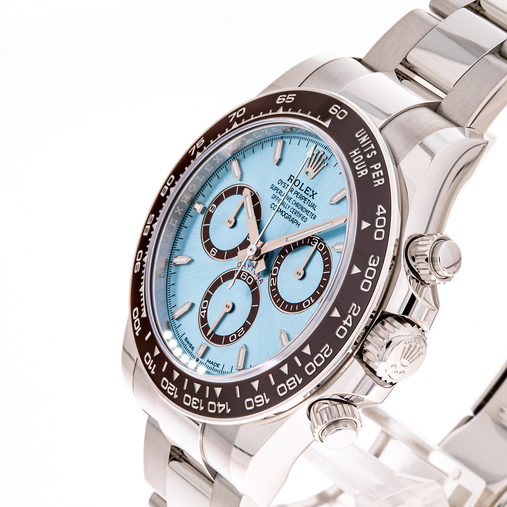 Daytona Platin Ice Blau 40