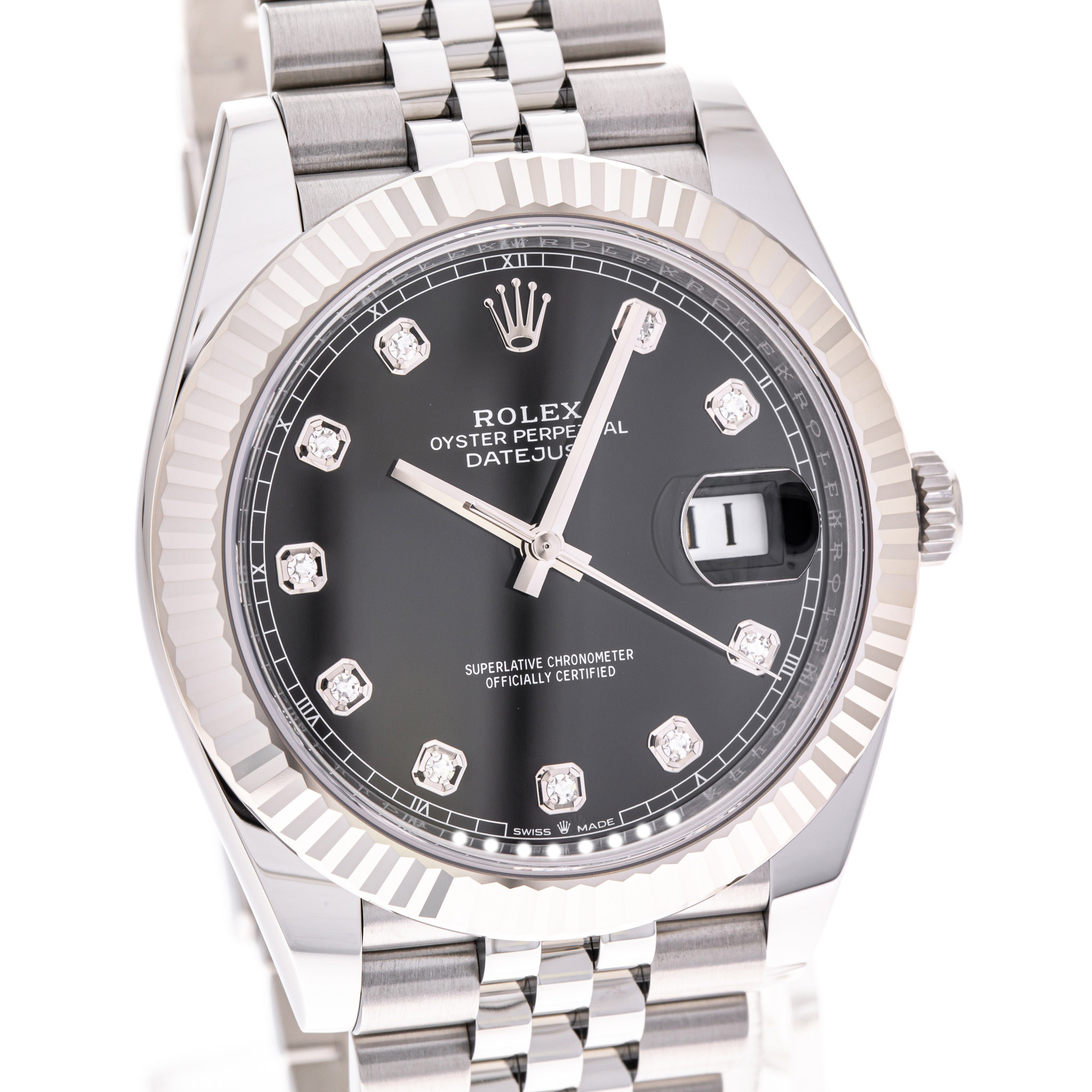 Datejust 41 Schwarz Diamant