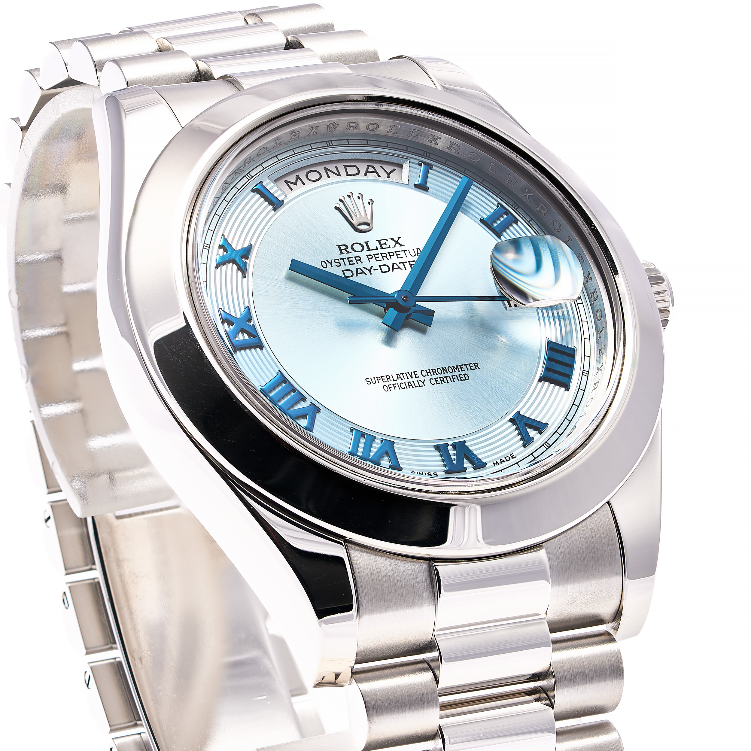 Day-Date II 41 Ice Blau