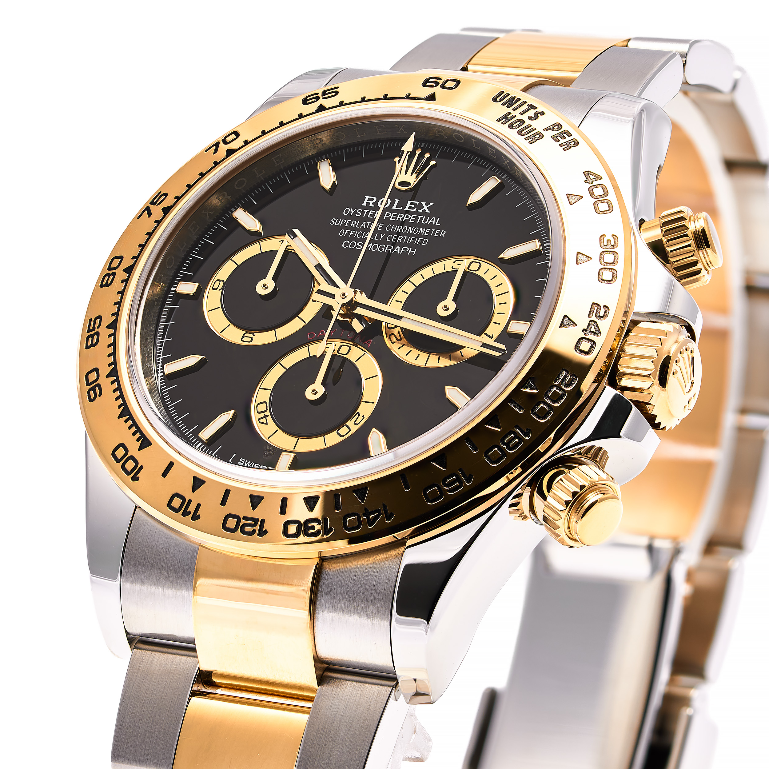 Daytona Stahl Gold Schwarz