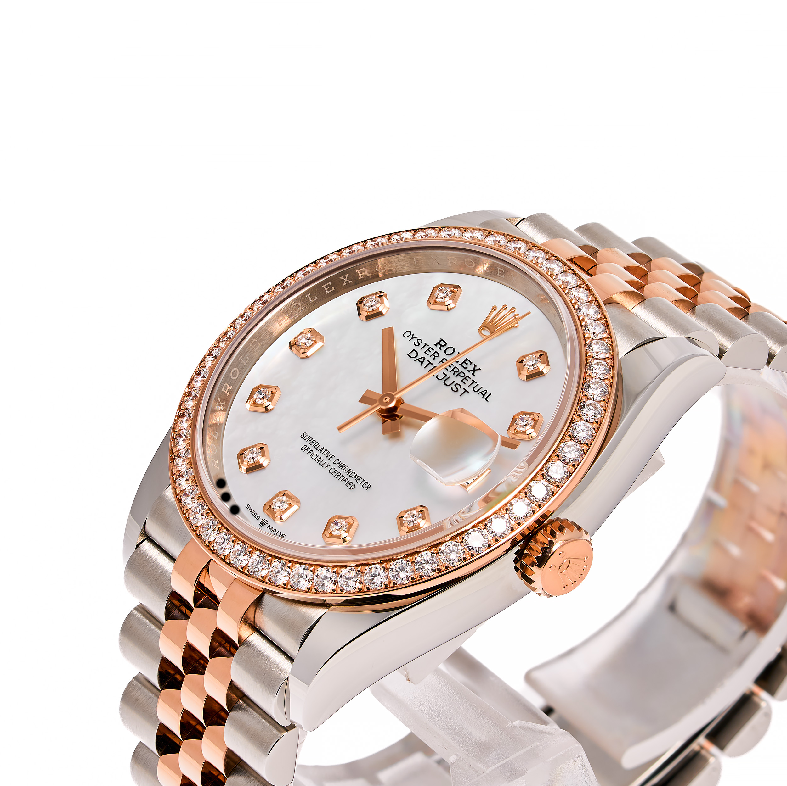 Datejust 36 Perlmutt – Original Diamanten