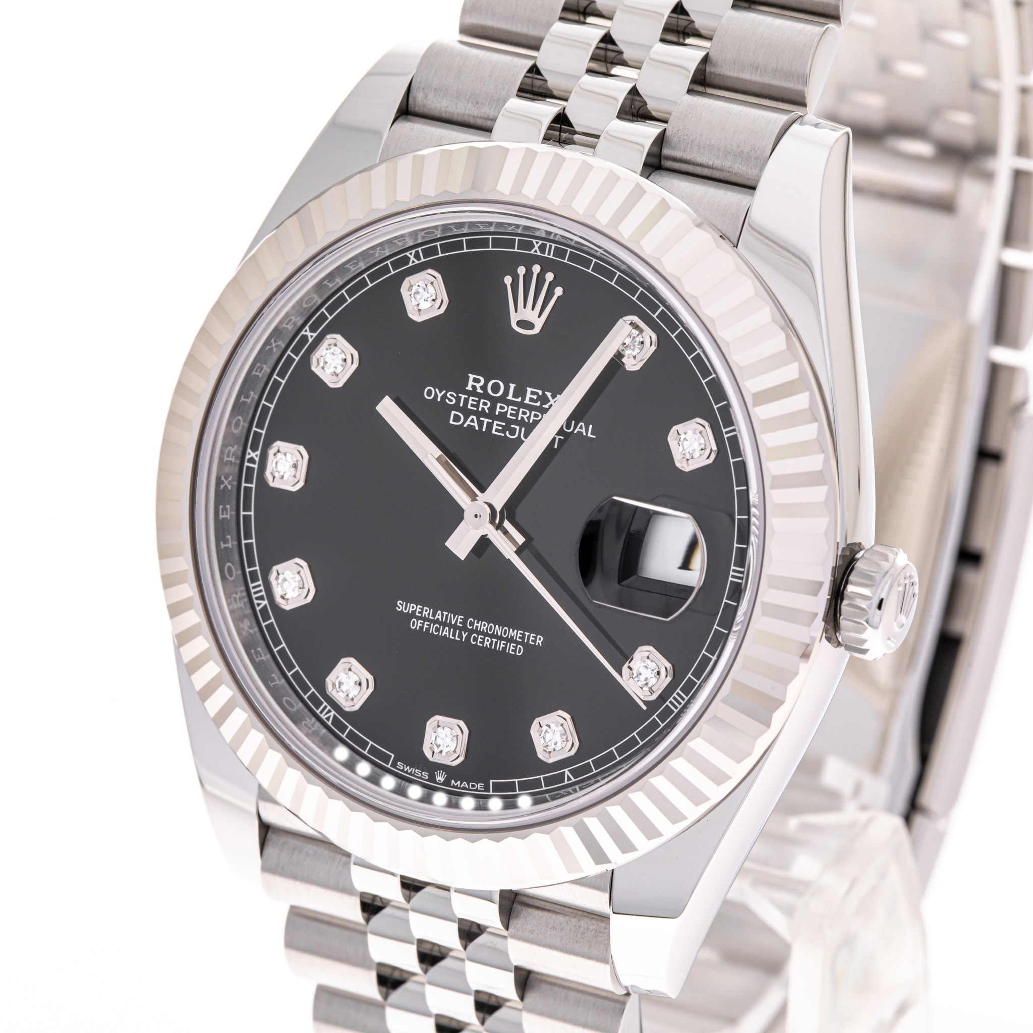 Datejust 41 Schwarz Diamant