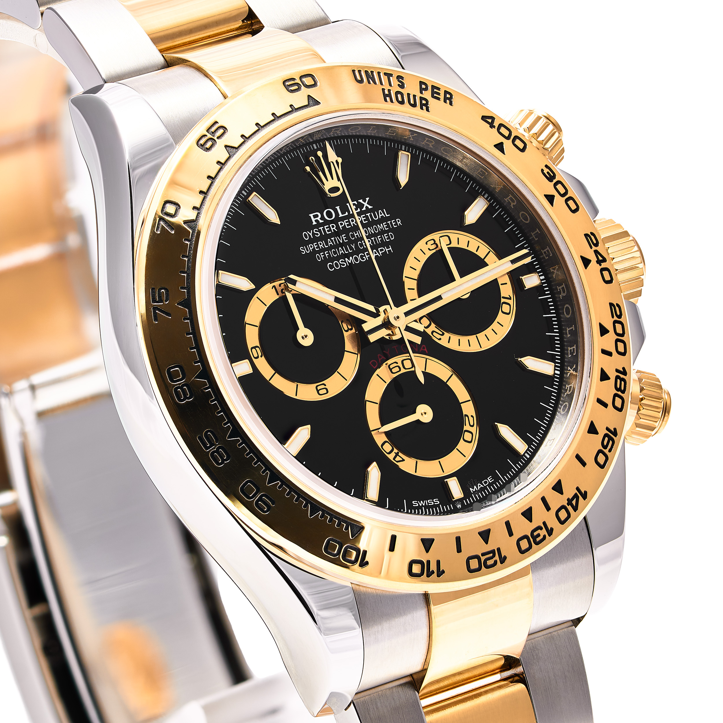 Daytona Stahl Gold Schwarz