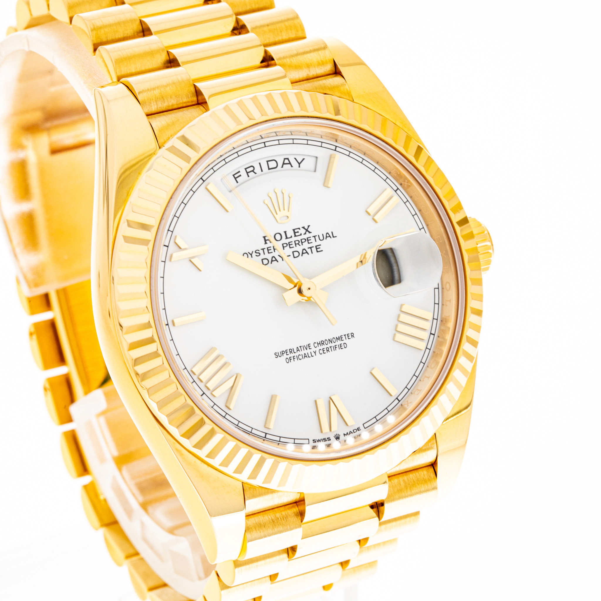 Day-Date 40 Gelbgold Weiß