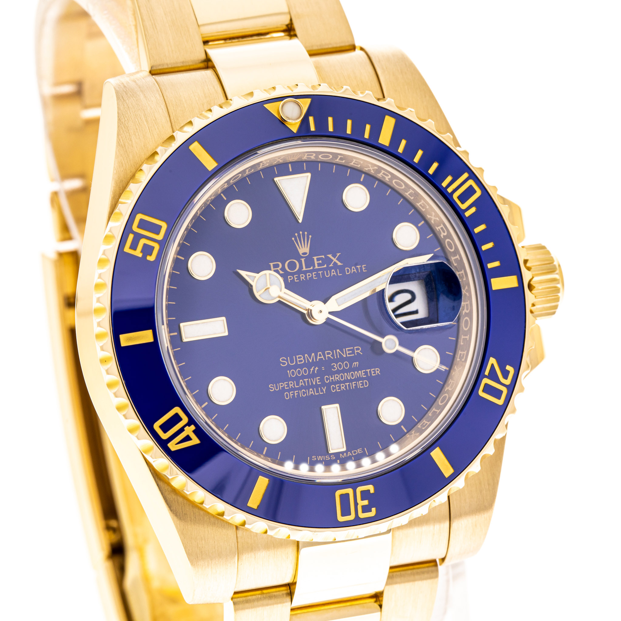 Submariner Date 40 Gelbgold Bluesy