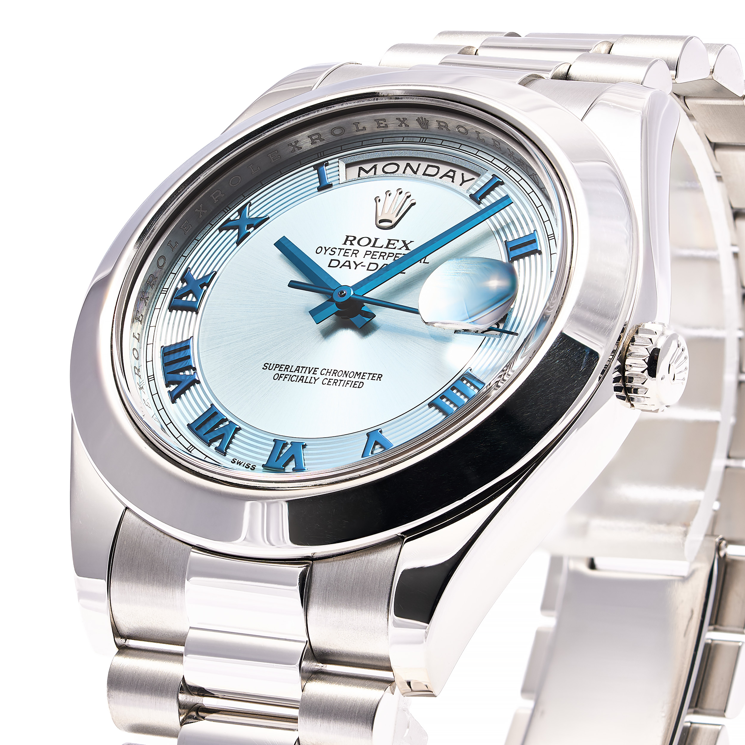 Day-Date II 41 Ice Blau