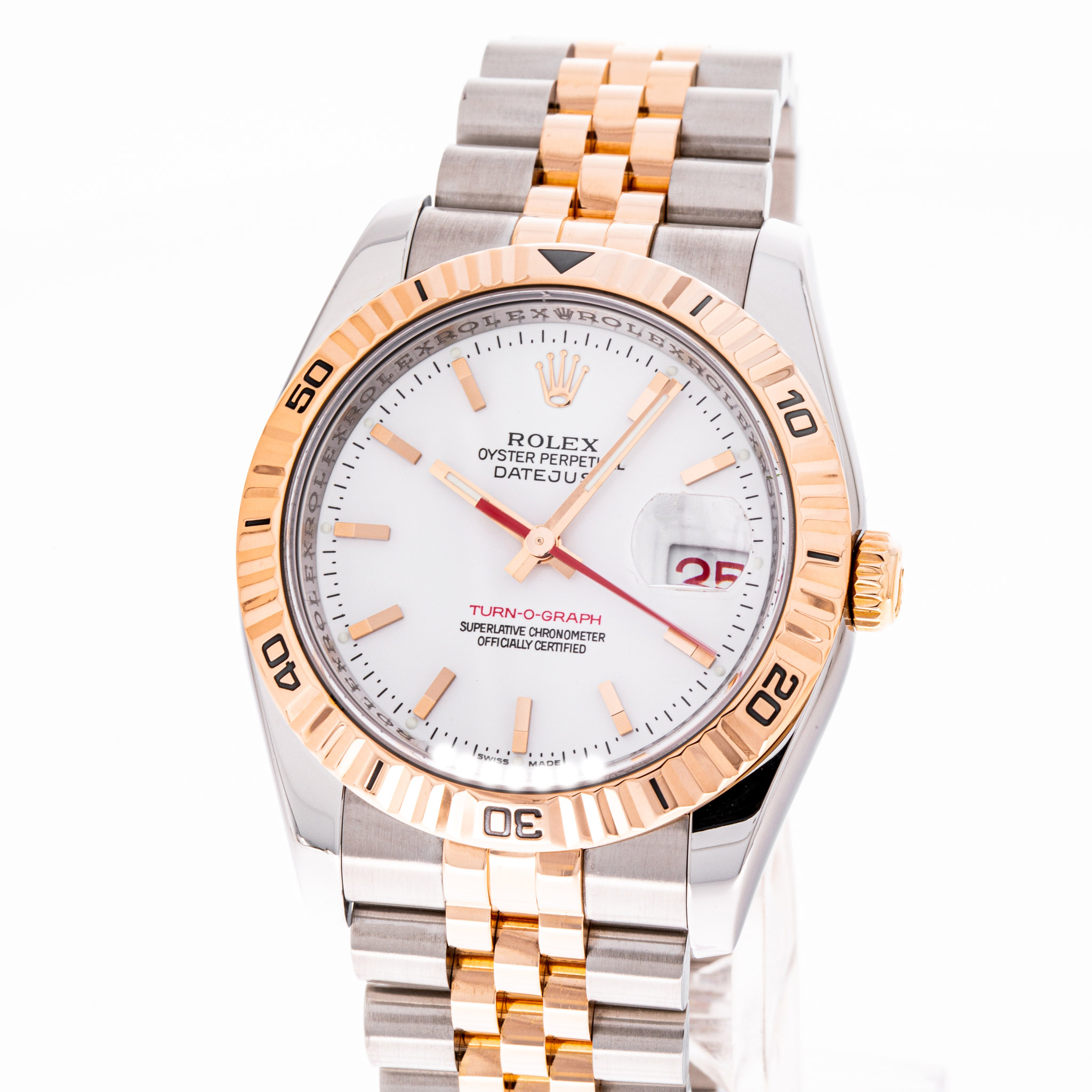 Datejust Turn-O-Graph 36 Weiß