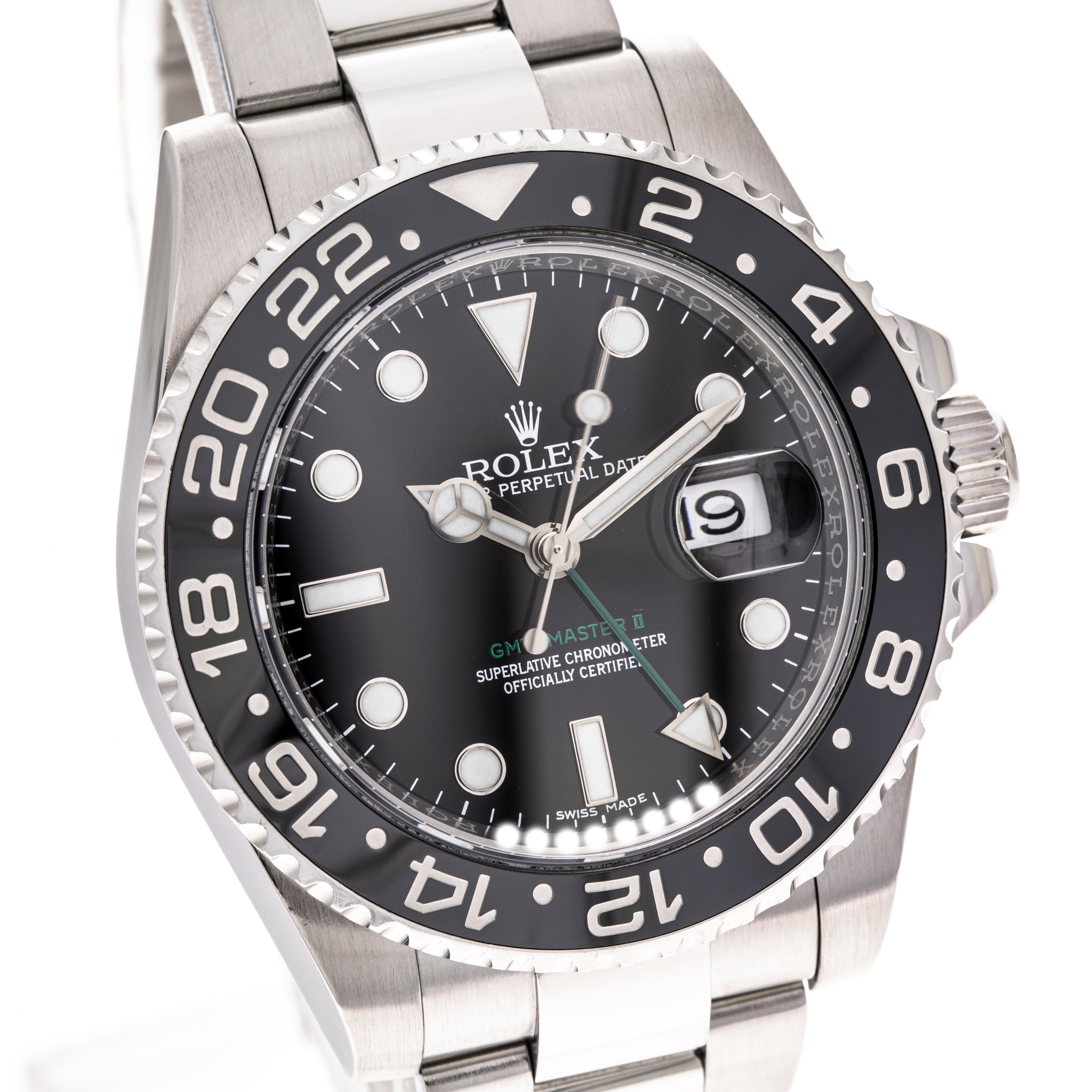 GMT-Master II Schwarz Stahl